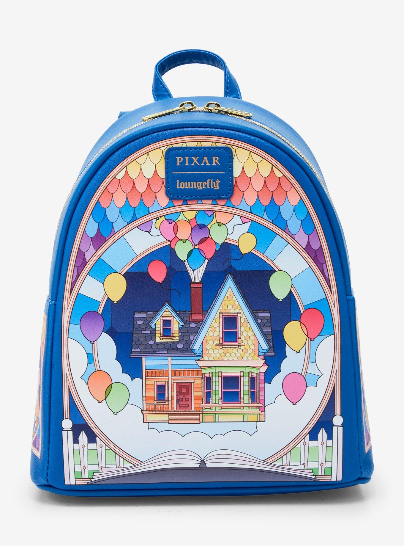 disney pixar mini backpack Loungefly Disney Pixar Up Stained Glass Mini Backpack