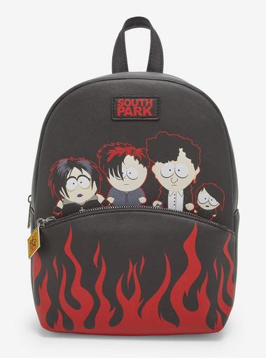 South Park Goth Kids Bioworld Mini Backpack Purse Hot Topic Jujutsu Kaisen Chibi Grid Characters Backpack Bookbag NWT  main image 4