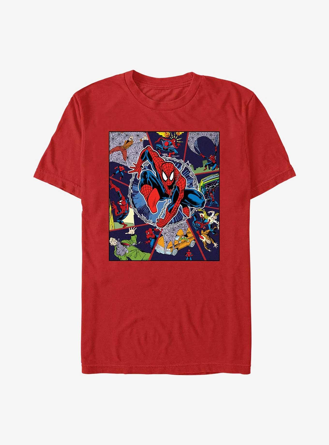 Marvel Spider-Man Comic Strip Extra Soft T-Shirt, , hi-res