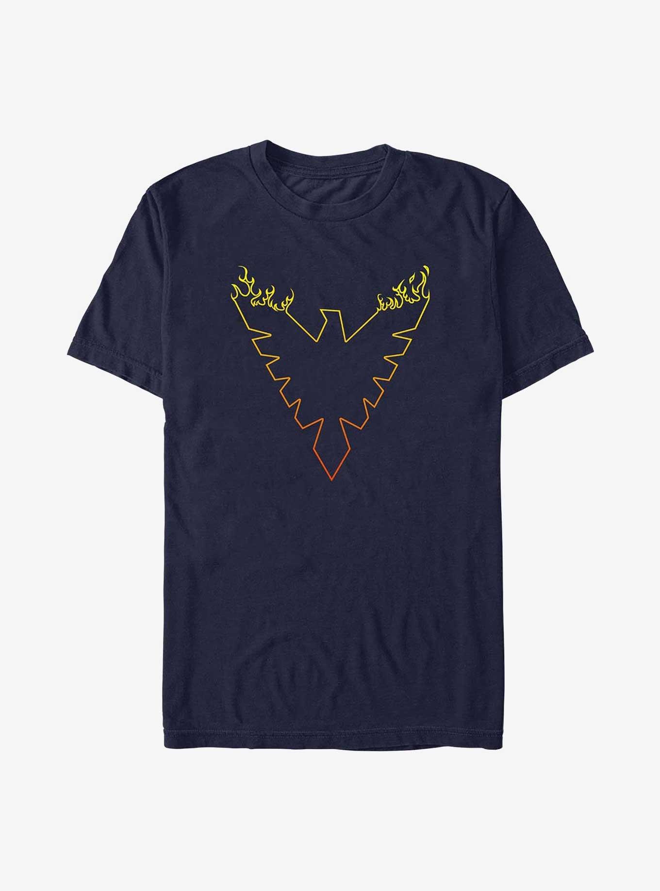X-Men Phoenix Flamed Heavyweight T-Shirt