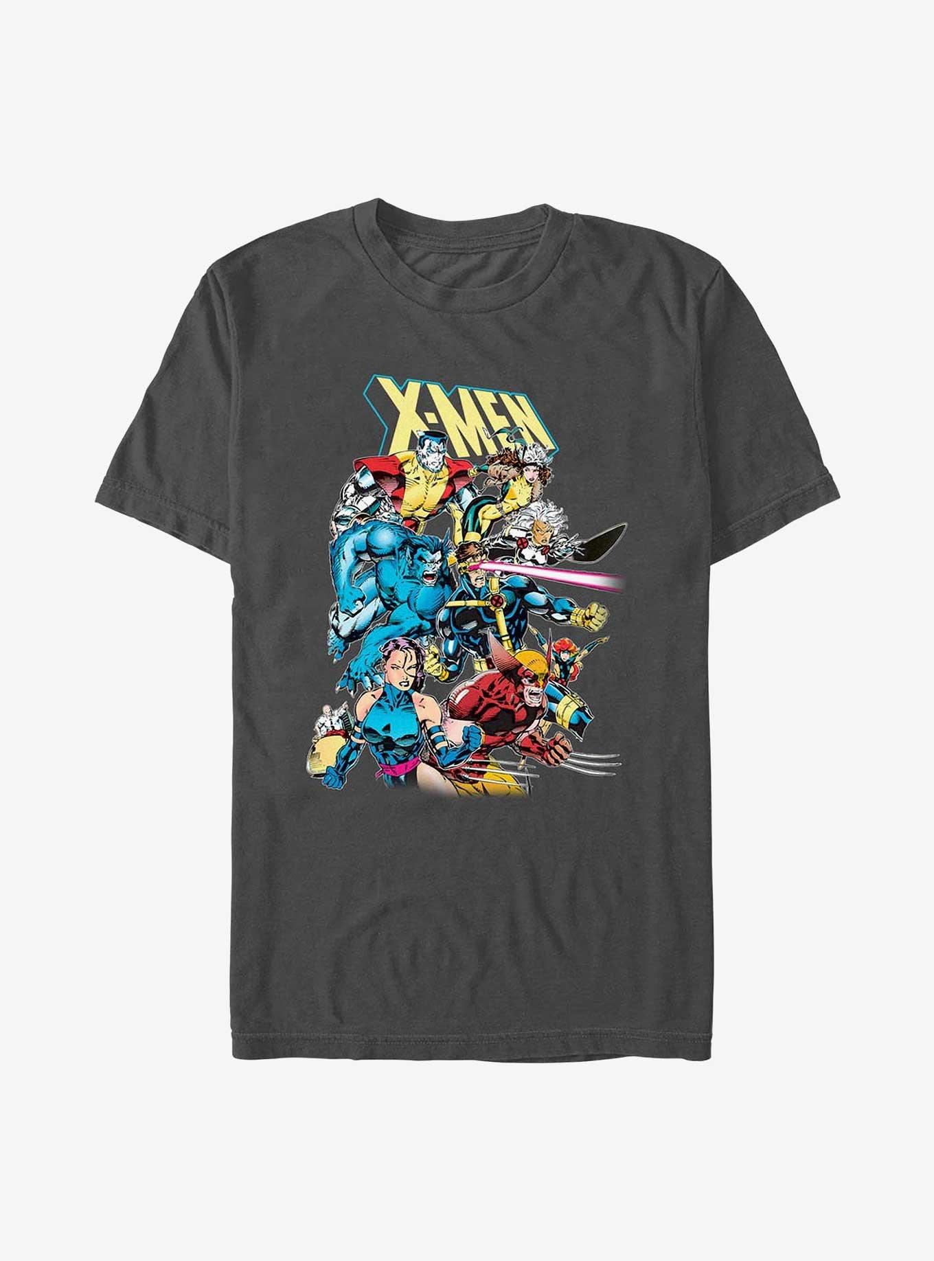 X-Men 90's Team Extra Soft T-Shirt, CHARCOAL, hi-res