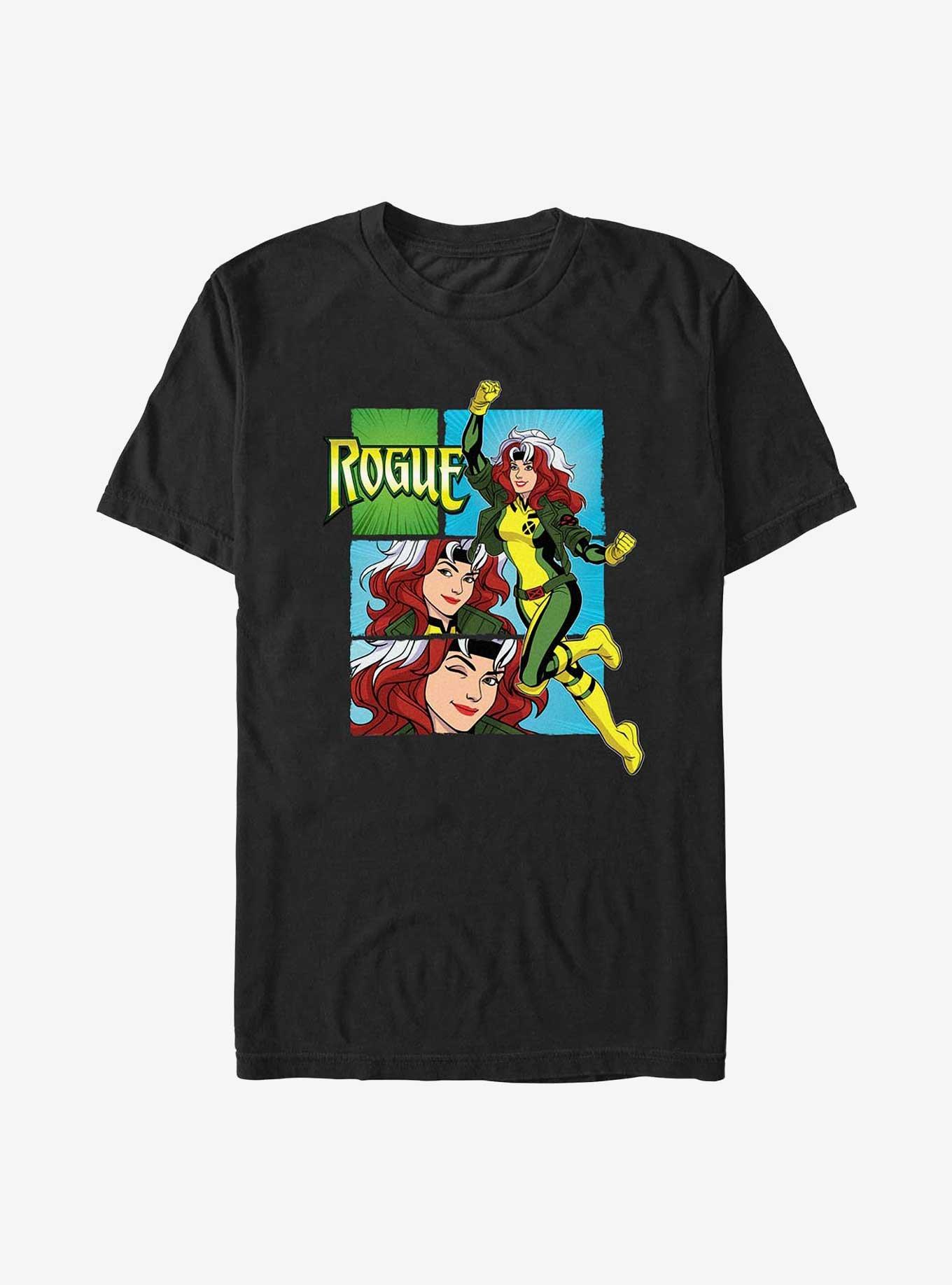 X-Men Rogue Panels Extra Soft T-Shirt, BLACK, hi-res