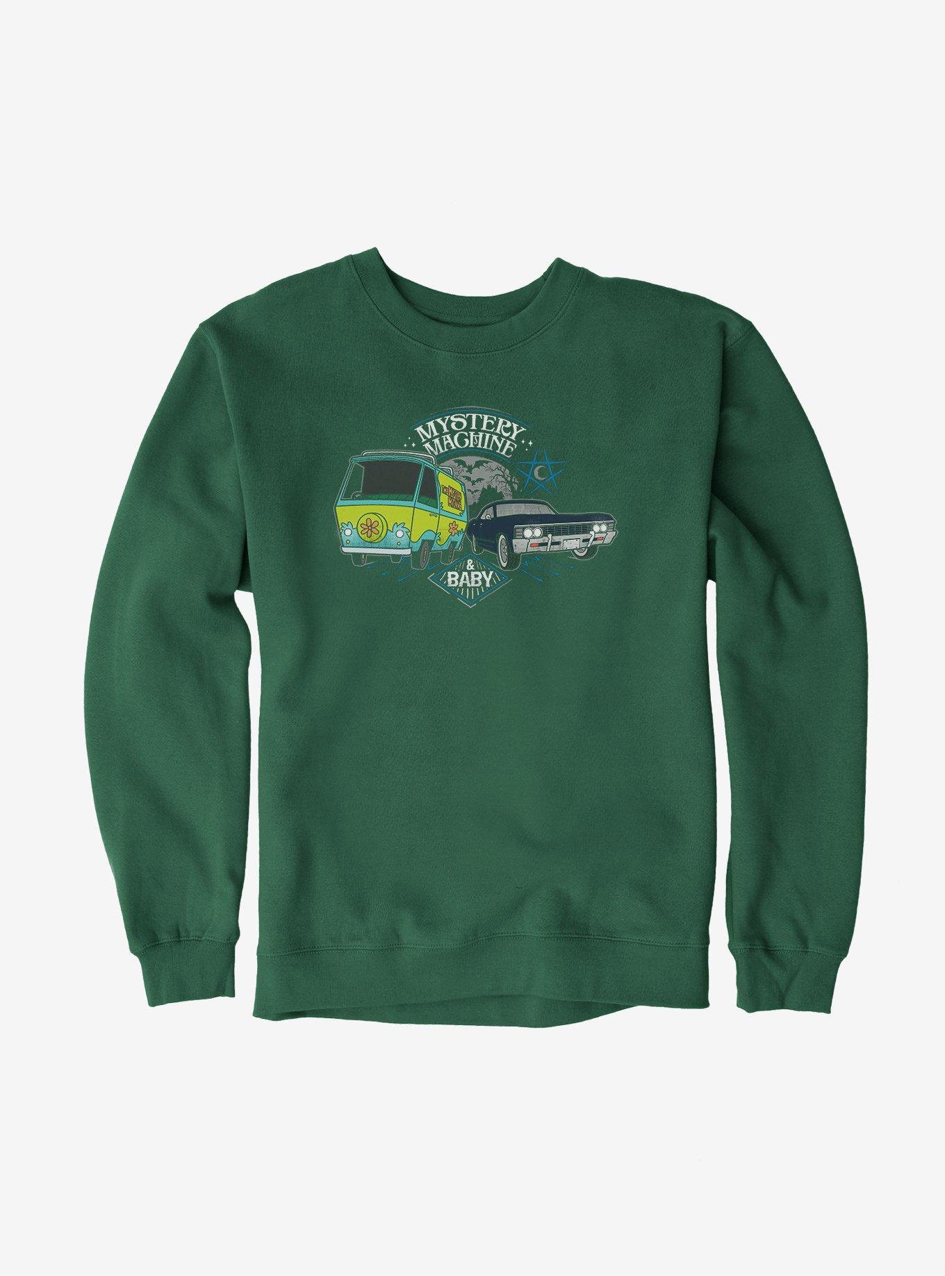Supernatural Scoobynatural Mystery Machine Sweatshirt, FOREST GREEN, hi-res