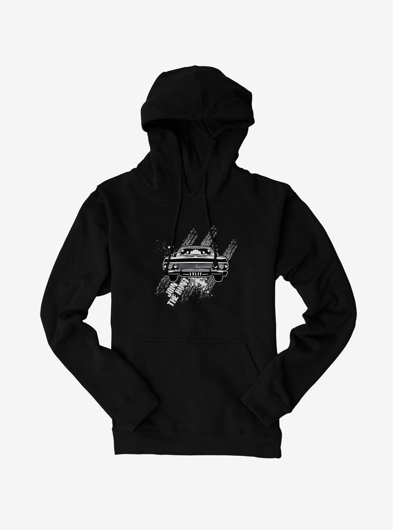 Supernatural Join The Hunt Impala Hoodie, BLACK, hi-res