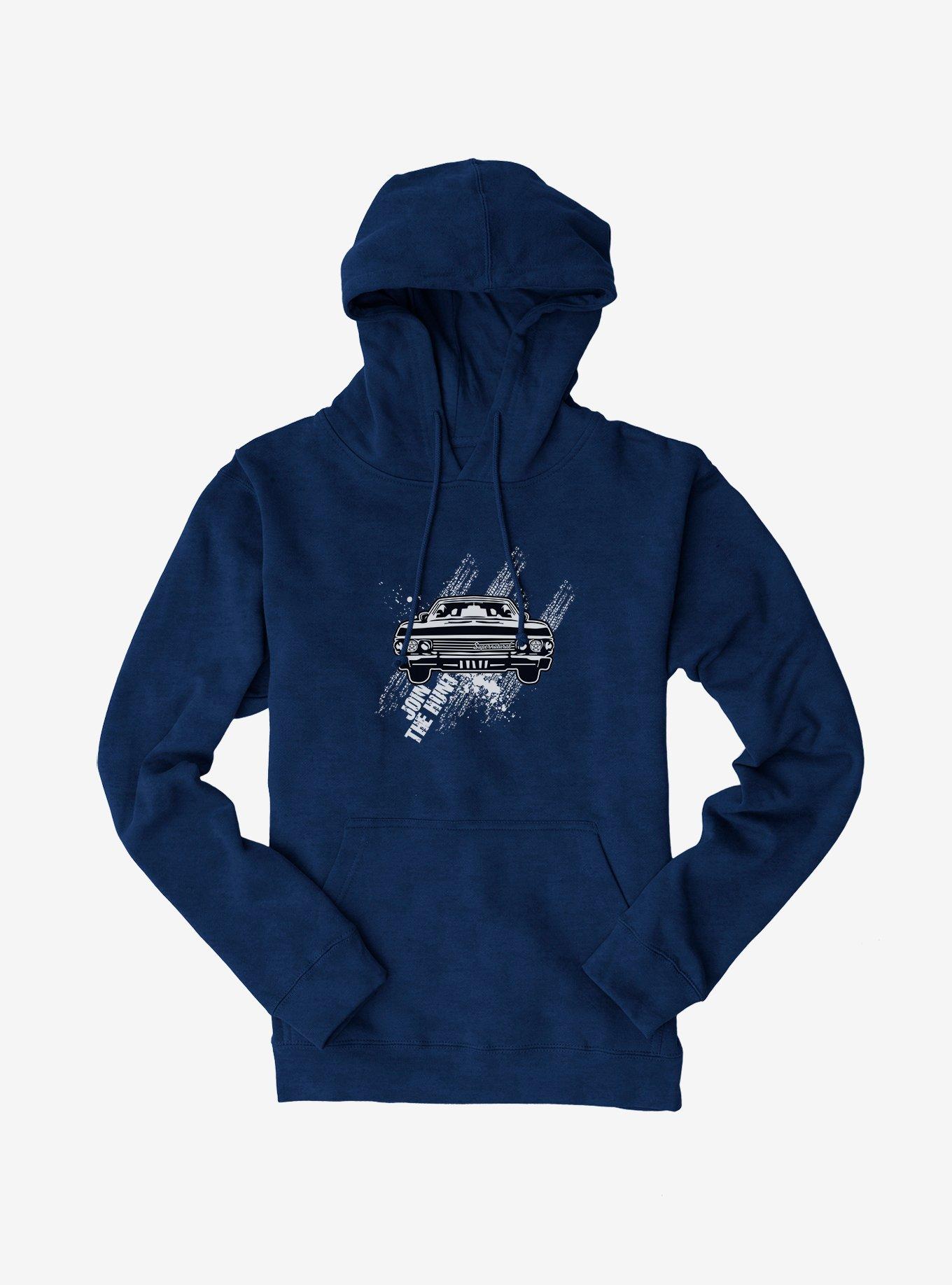 Supernatural Join The Hunt Impala Hoodie, NAVY, hi-res