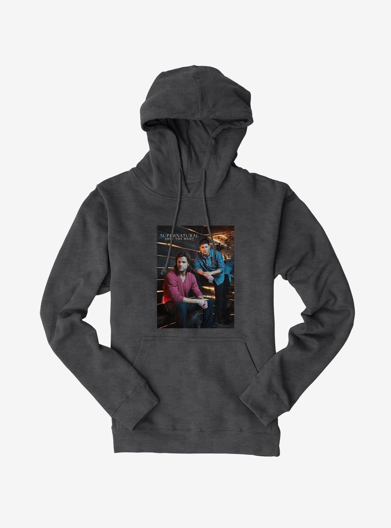 Supernatural Winchester Brothers Hoodie, DARK HEATHER, hi-res