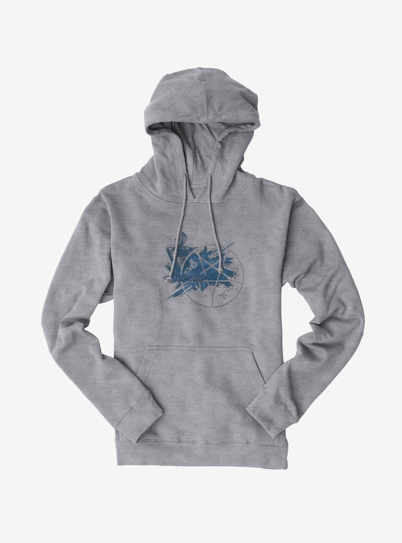 Supernatural Blue Pentagram Hoodie, , hi-res