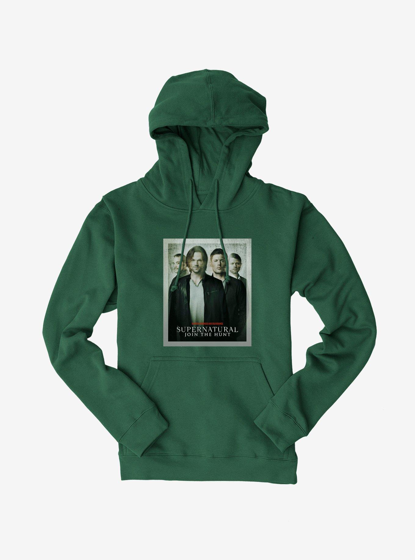 Supernatural Join The Hunt Distressed Poster Hoodie, , hi-res