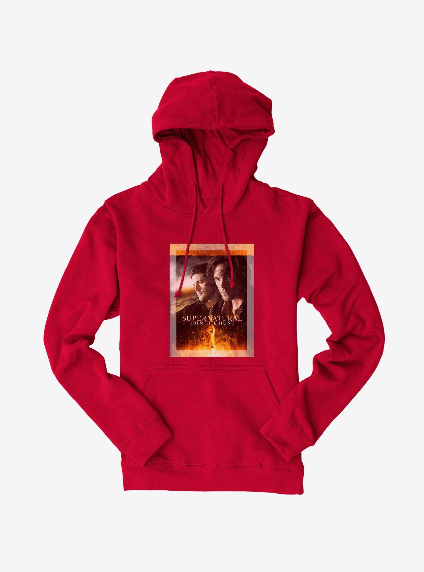 Supernatural Join The Hunt Walk Flames Hoodie, , hi-res