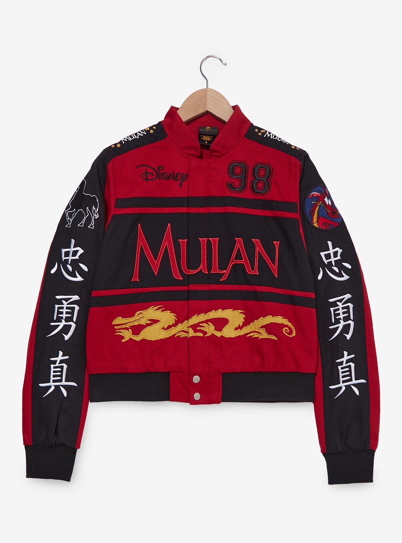 Disney Mulan Mushu Women's Cropped Moto Jacket — BoxLunch Exclusive, , hi-res