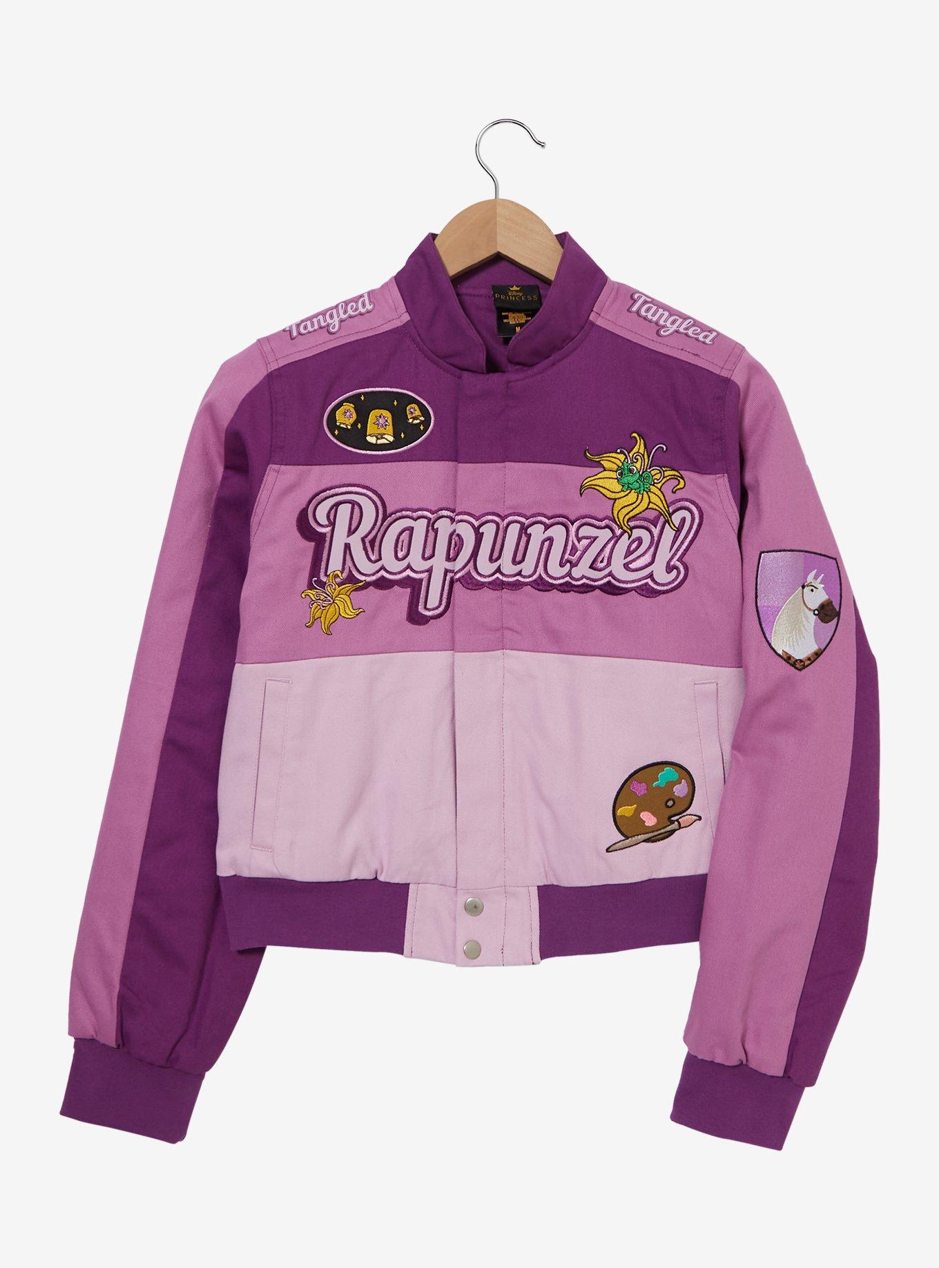 Disney Tangled Rapunzel Women's Cropped Moto Jacket — BoxLunch Exclusive, , hi-res