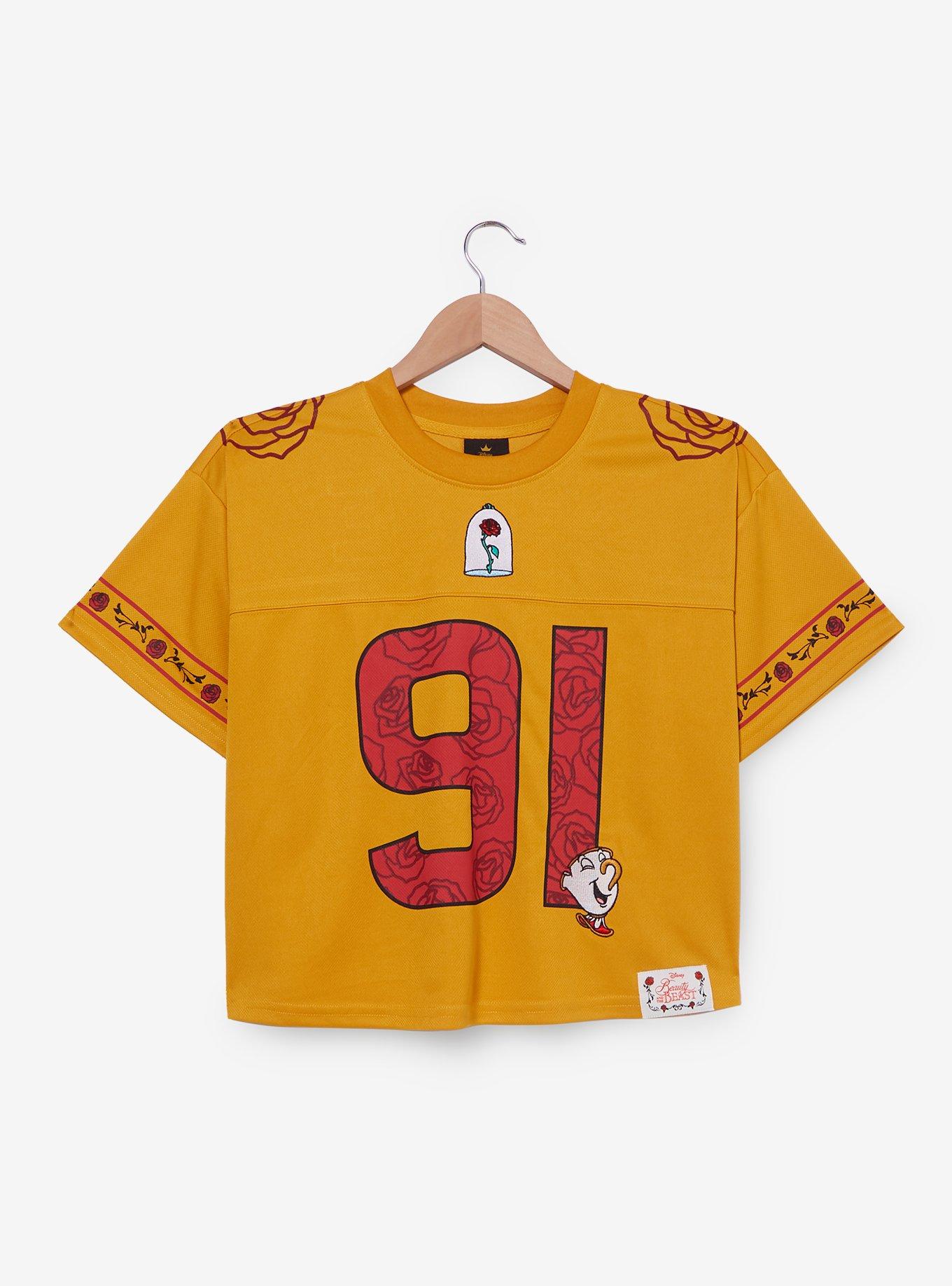 Disney Beauty and the Beast Belle Cropped Women's Football Jersey, , hi-res