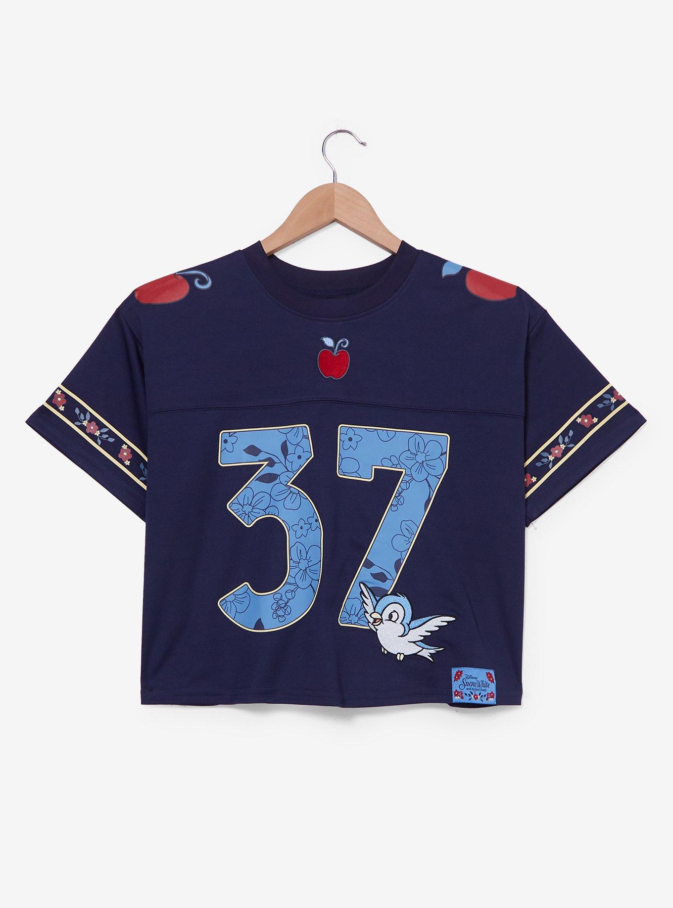Disney Snow White and The Seven Dwarfs Snow White Cropped Women's Football Jersey - BoxLunch Exclusive, , hi-res