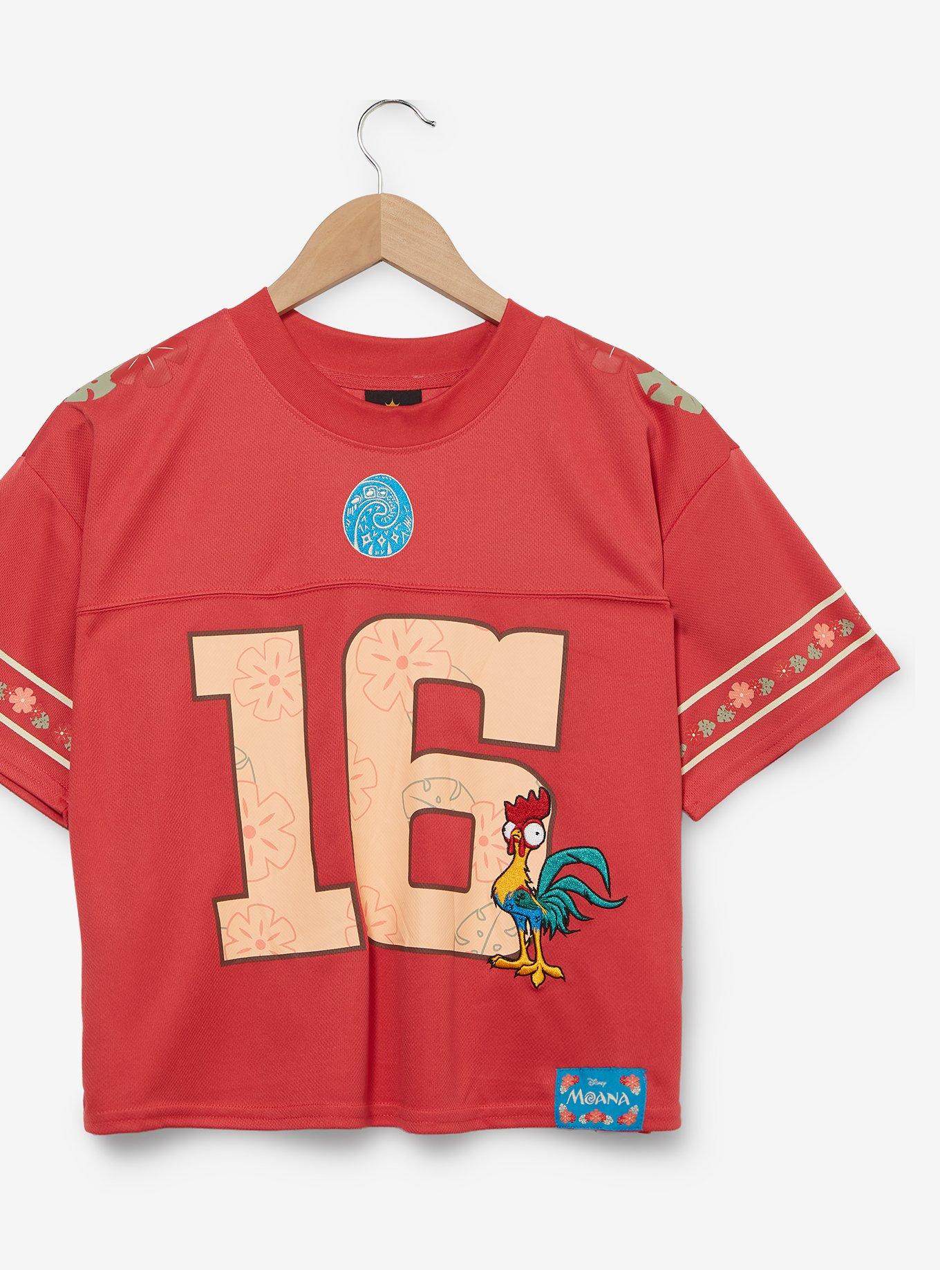 Disney Moana Hei Hei Women's Cropped Football Jersey — BoxLunch Exclusive, , hi-res