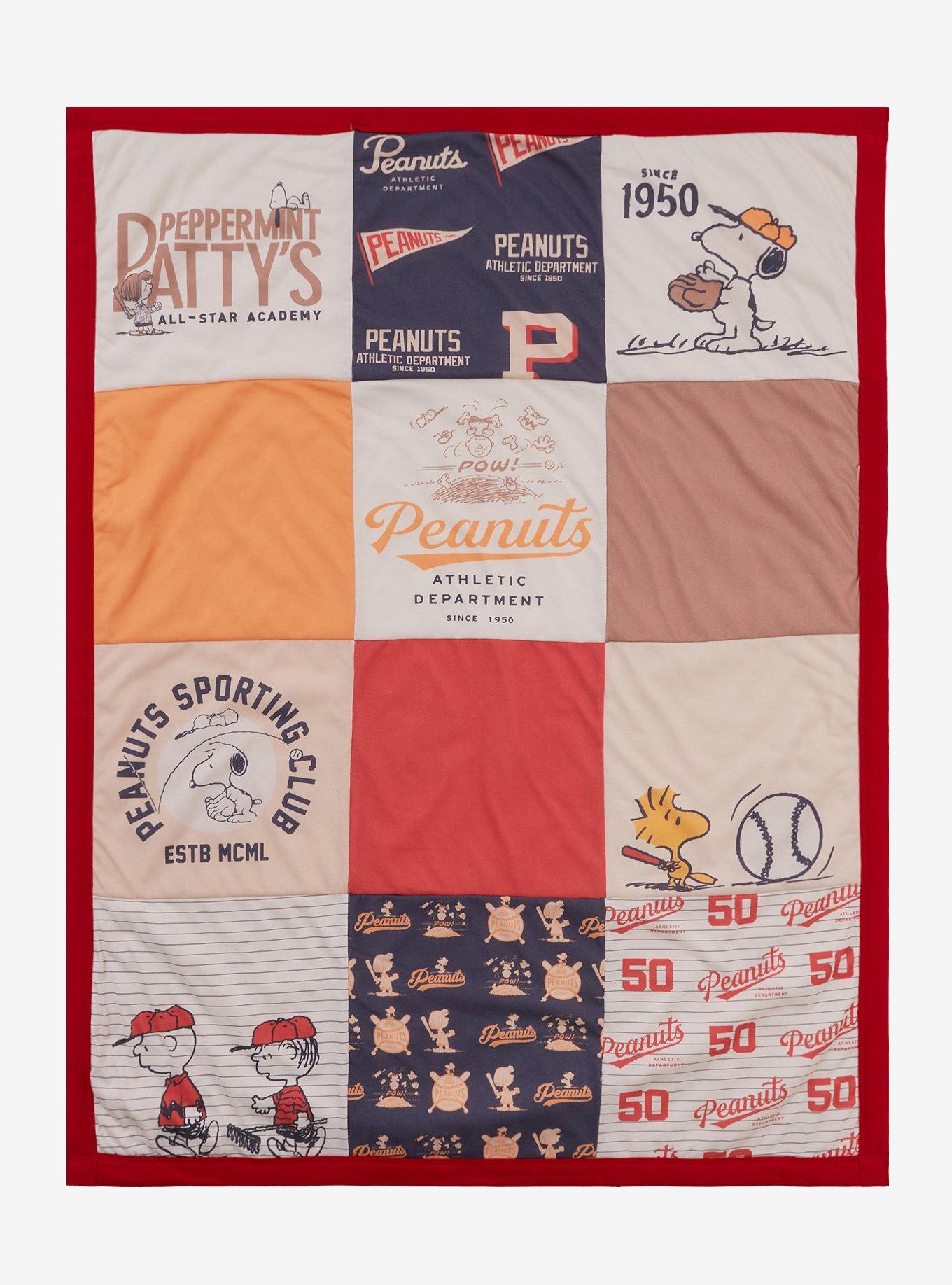 Peanuts Baseball Quilted Baby Blanket - BoxLunch Exclusive, , hi-res