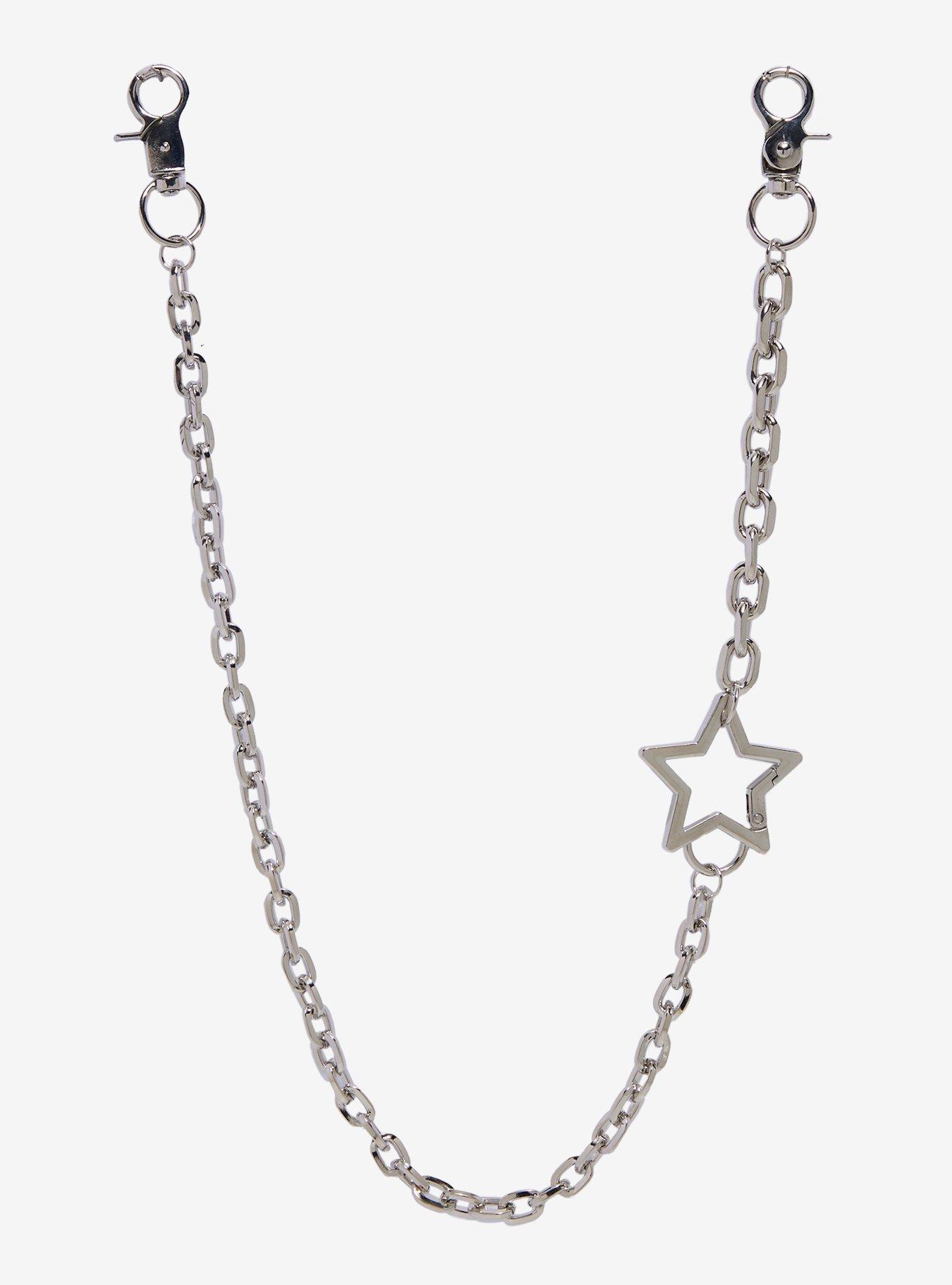 Silver Star 20 Inch Wallet Chain, , hi-res