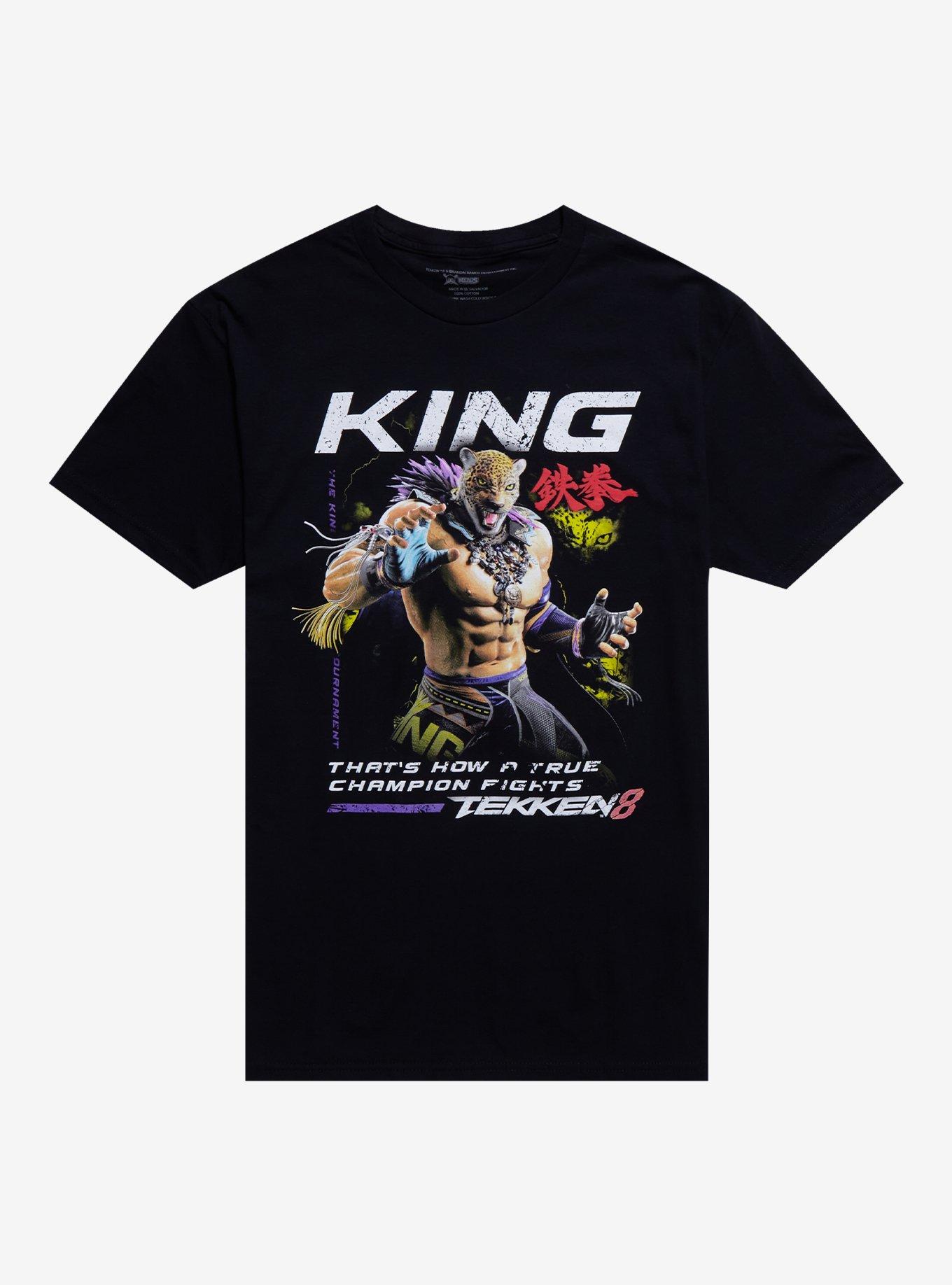 Tekken 8 King T-Shirt By NERDS Clothing, BLACK, hi-res
