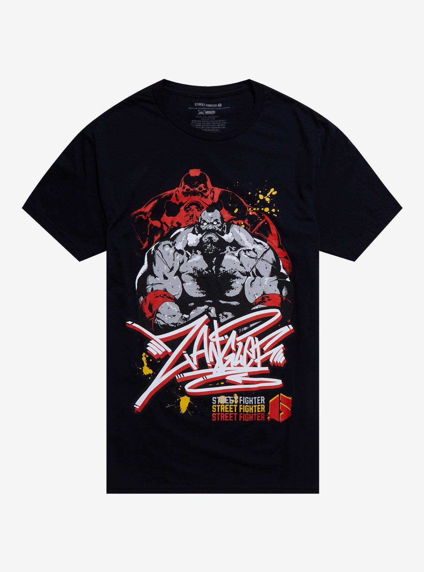 Street Fighter 6 Zangief T-Shirt By NERDS Clothing, BLACK, hi-res