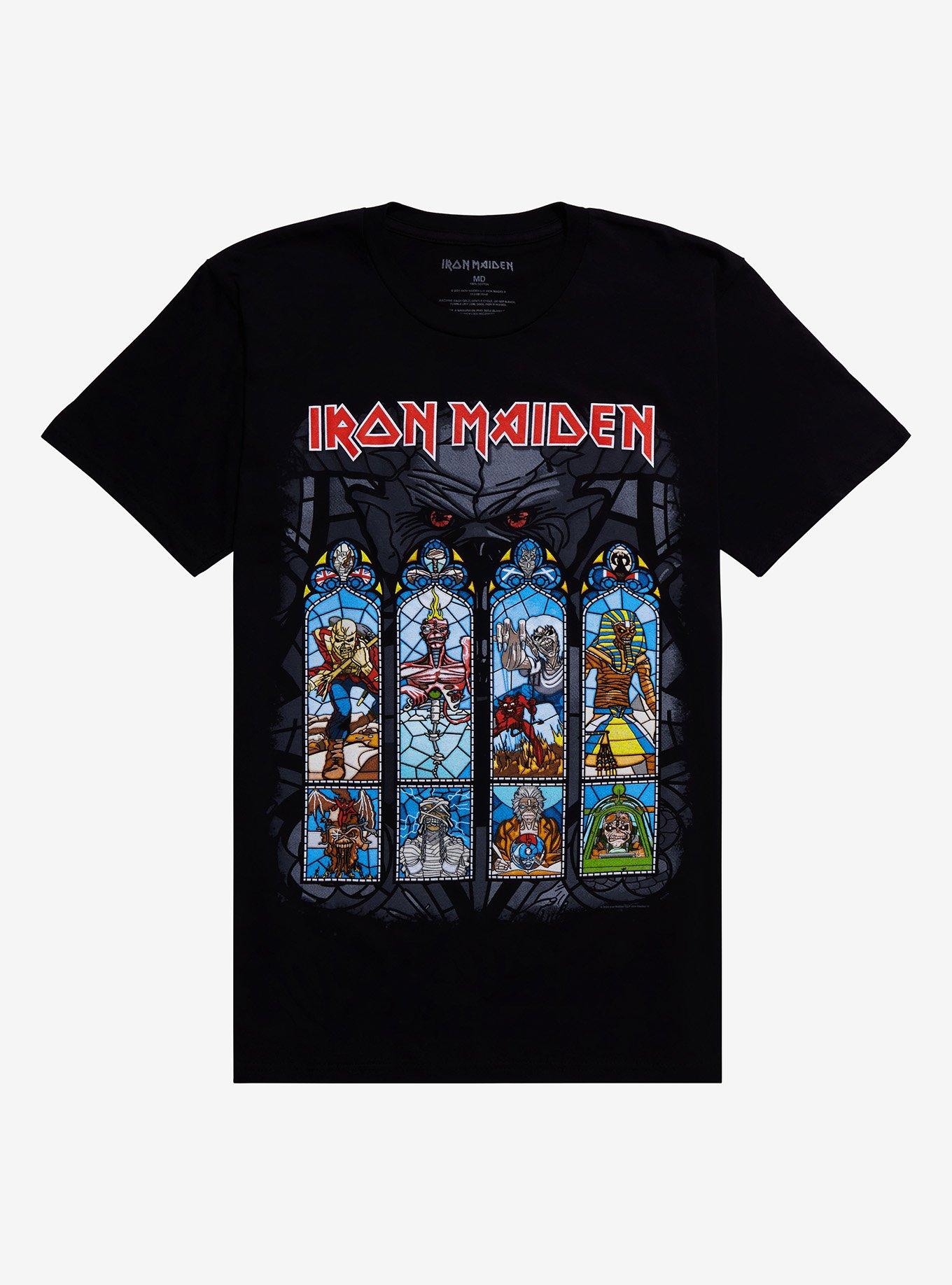 Iron Maiden Legacy Of The Beast Stained Glass T-Shirt, , hi-res