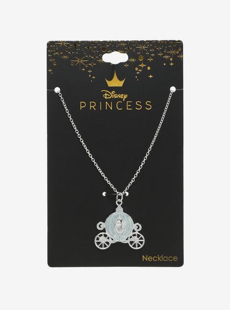 Disney Cinderella Glitter Carriage Necklace Hot Topic