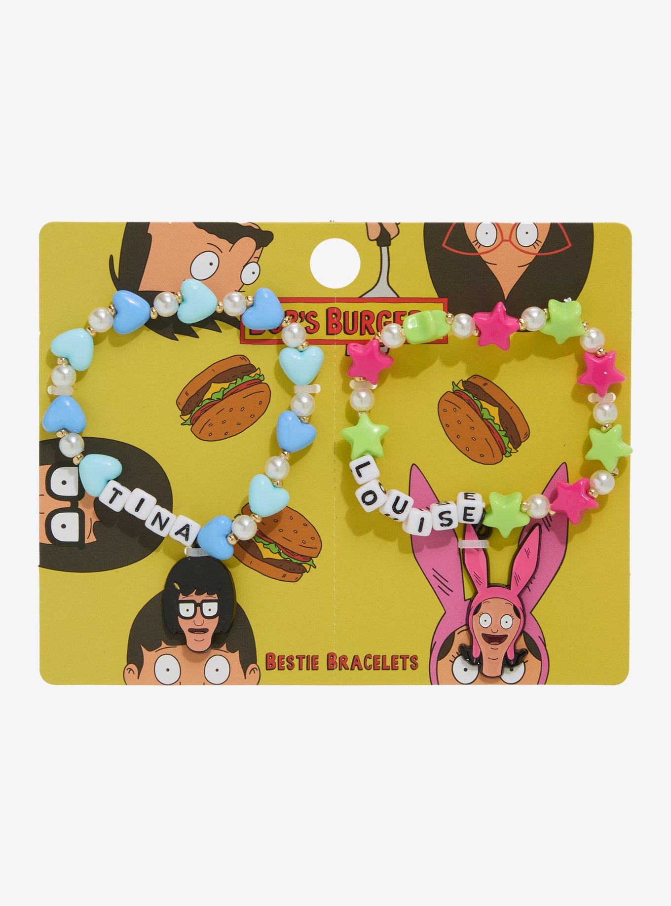 Bob's Burgers Tina & Louise Best Friend Bead Bracelet Set, , hi-res