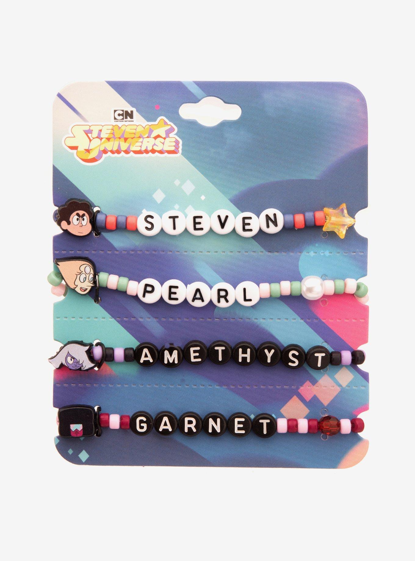 Steven Universe Steven & Gems Bead Bracelet Set, , hi-res