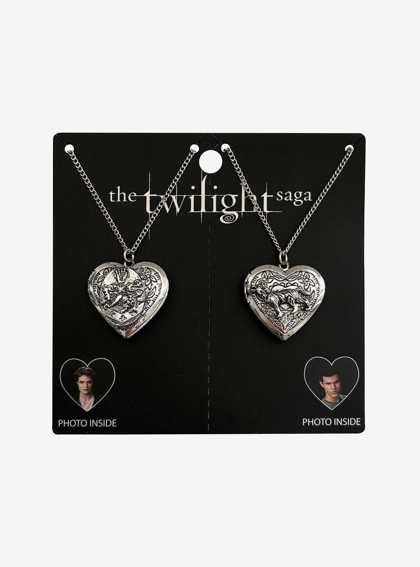 The Twilight Saga Edward & Jacob Locket Best Friend Necklace Set