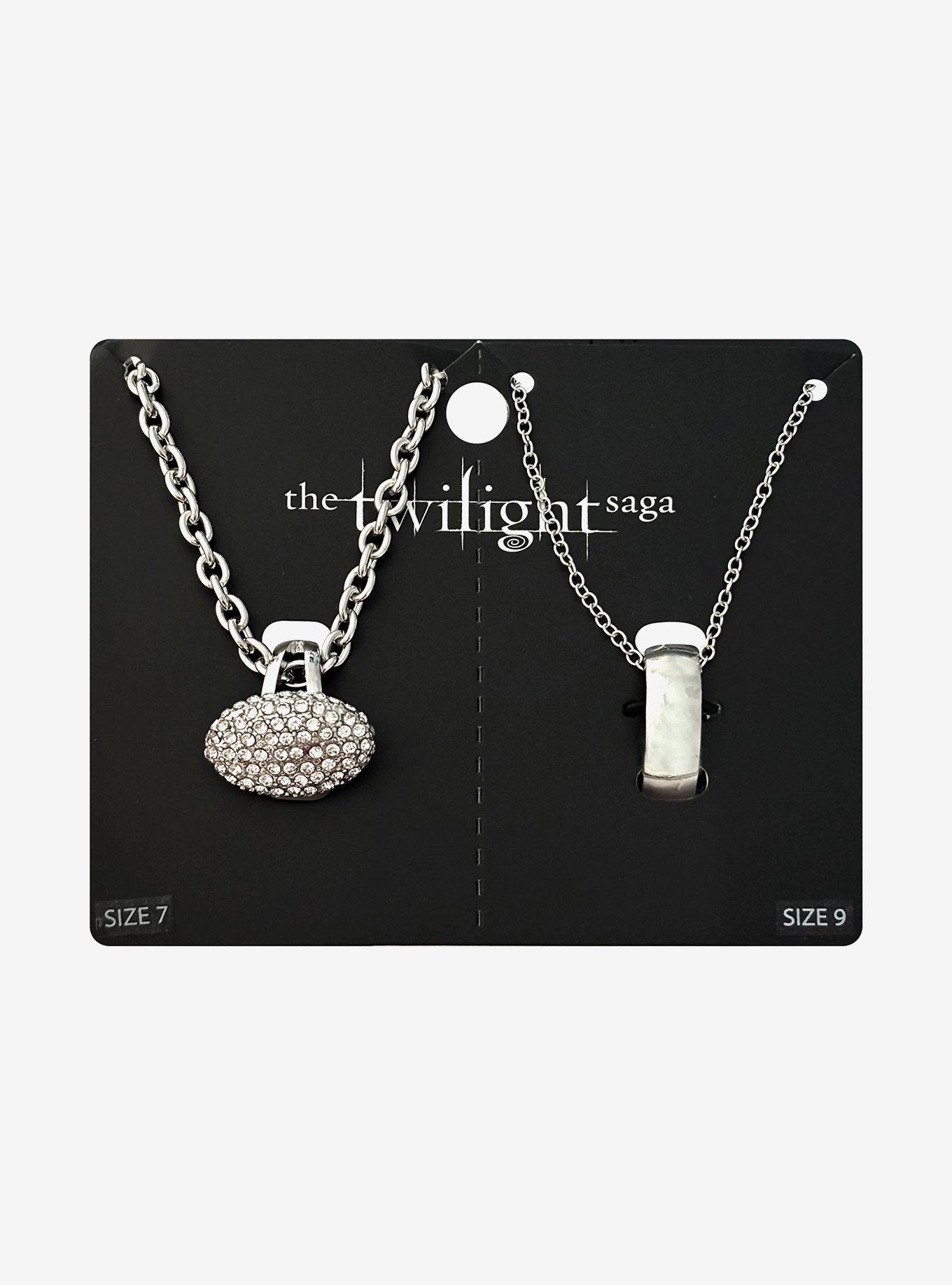 The Twilight Saga Edward & Bella Wedding Ring Necklace Set, , hi-res