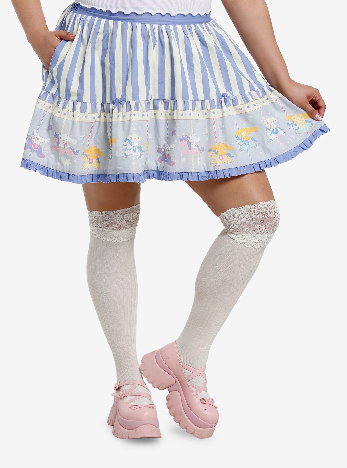 Cinnamoroll Carousel Tiered Skirt Plus Size, , hi-res