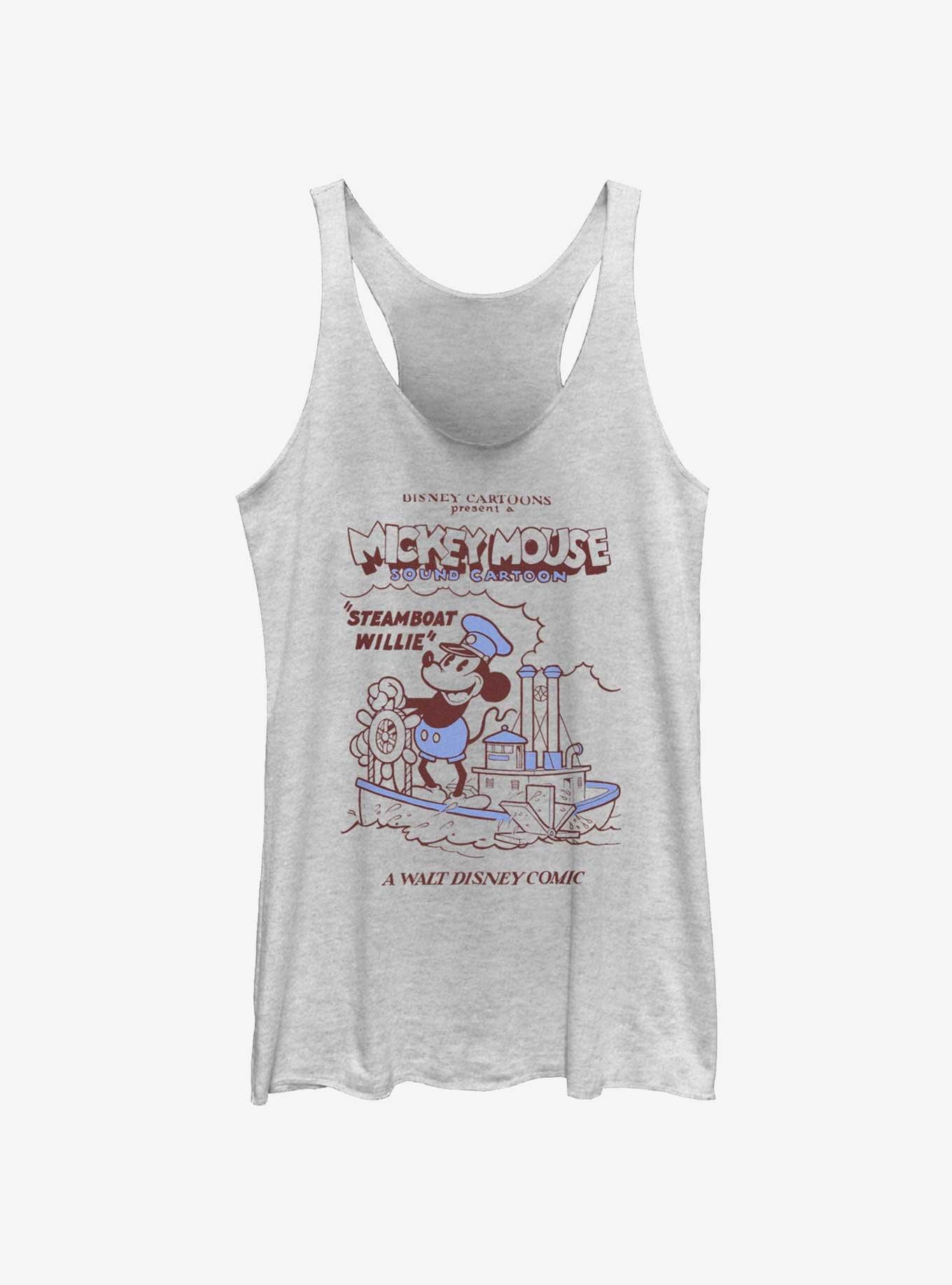 Disney Mickey Mouse A Sound Cartoon Girls Tank, WHITE HTR, hi-res