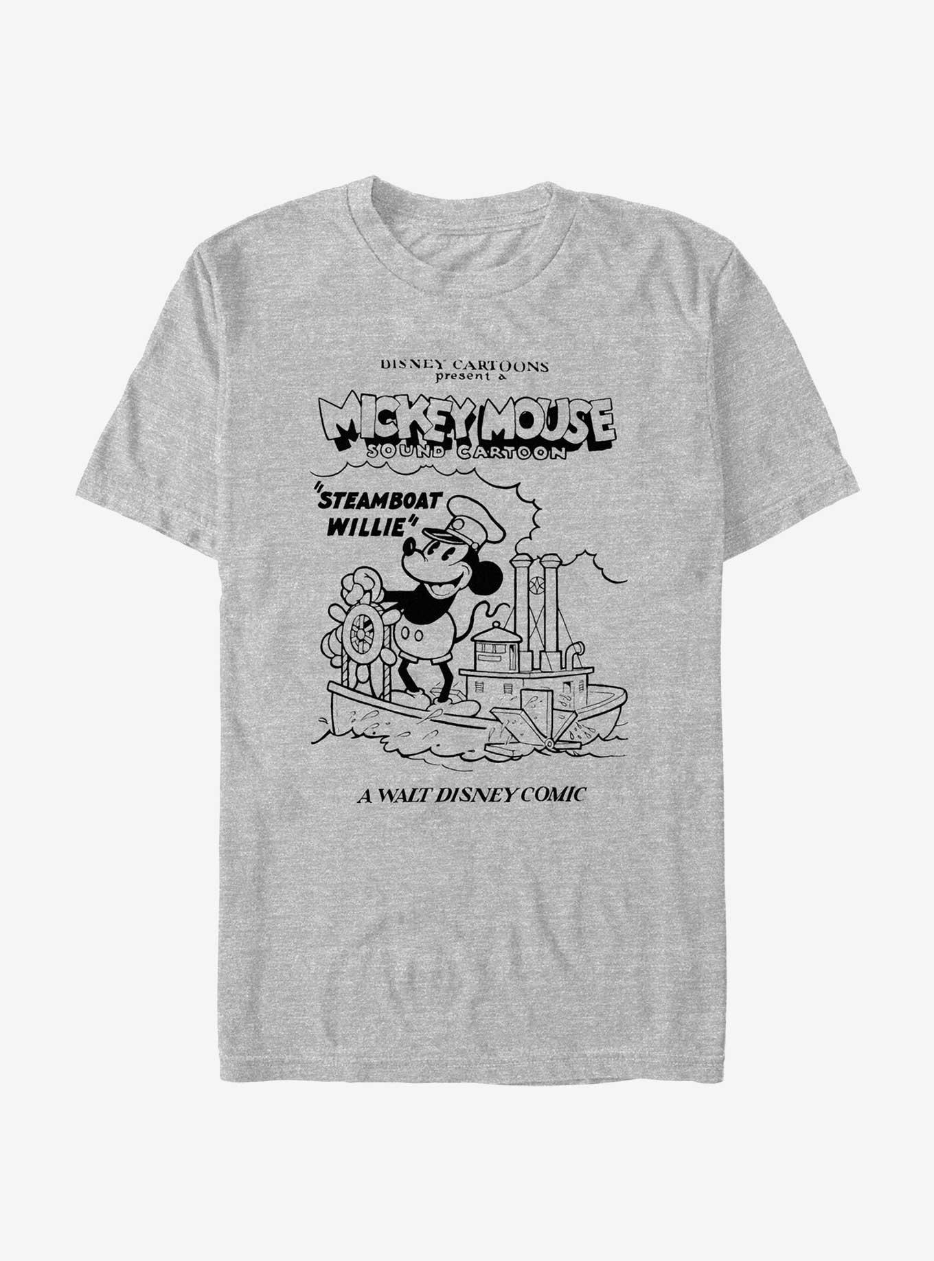 Disney Mickey Mouse Sound Cartoon Steamboat Willie T-Shirt, , hi-res