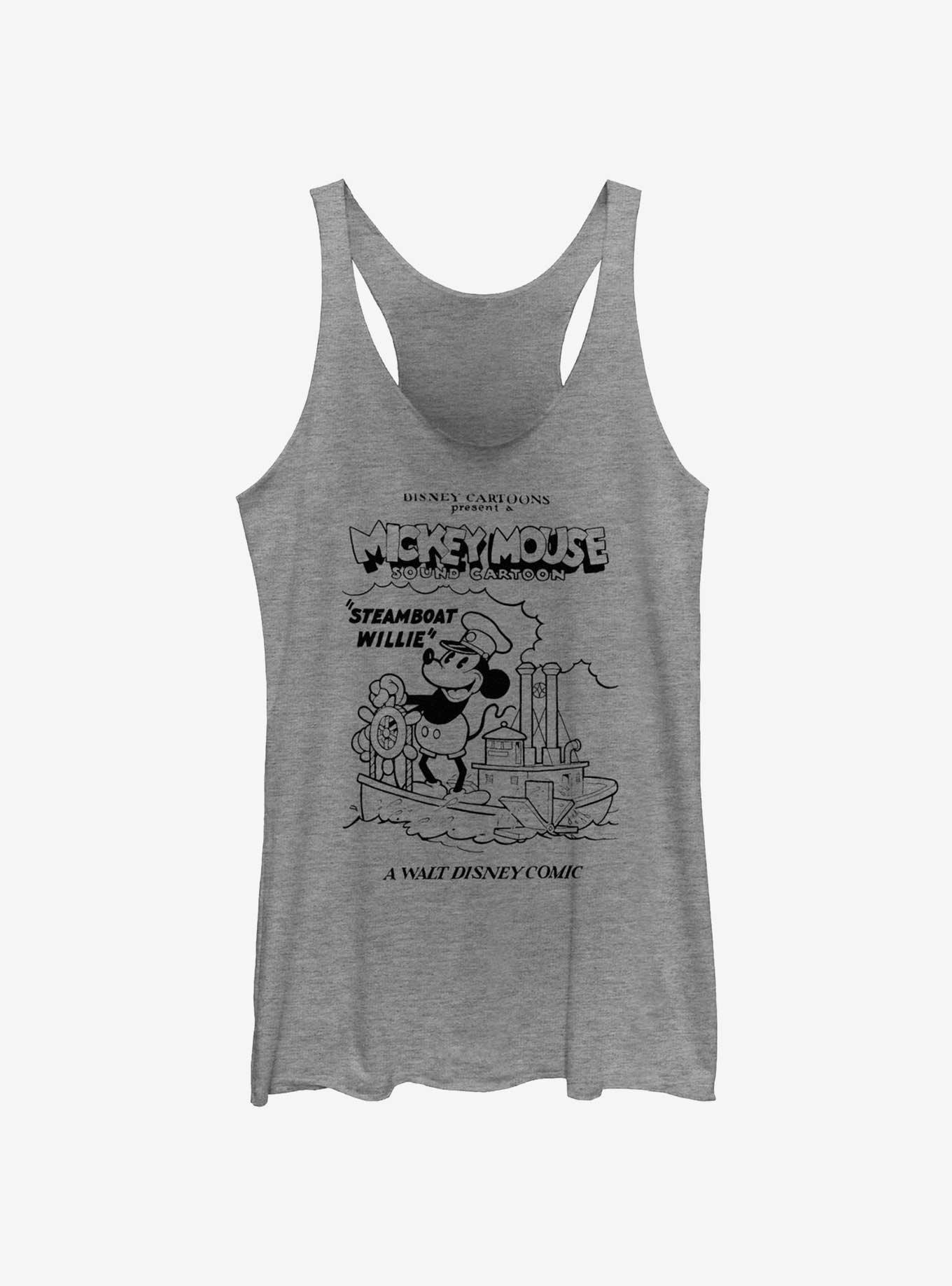 Disney Mickey Mouse Sound Cartoon Steamboat Willie Girls Tank, , hi-res