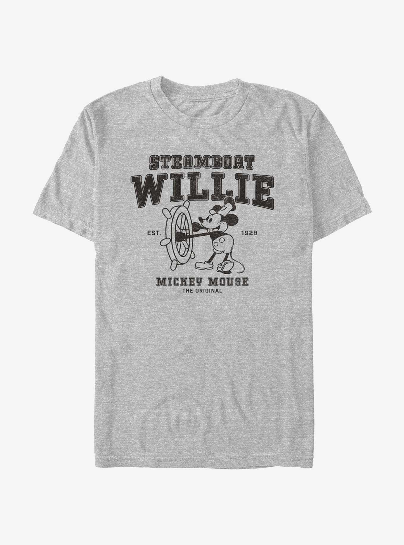 Disney Mickey Mouse Steamboat Collegiate T-Shirt, ATH HTR, hi-res