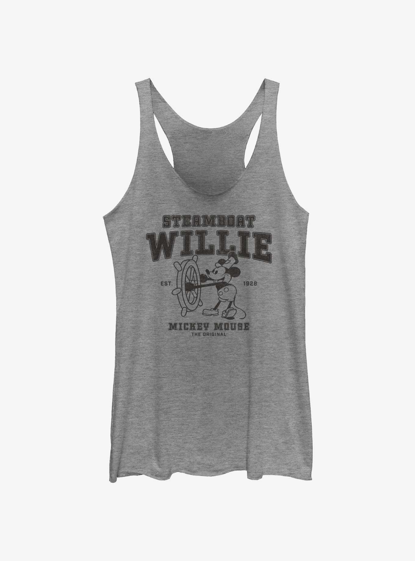 Disney Mickey Mouse Steamboat Collegiate Girls Tank, GRAY HTR, hi-res