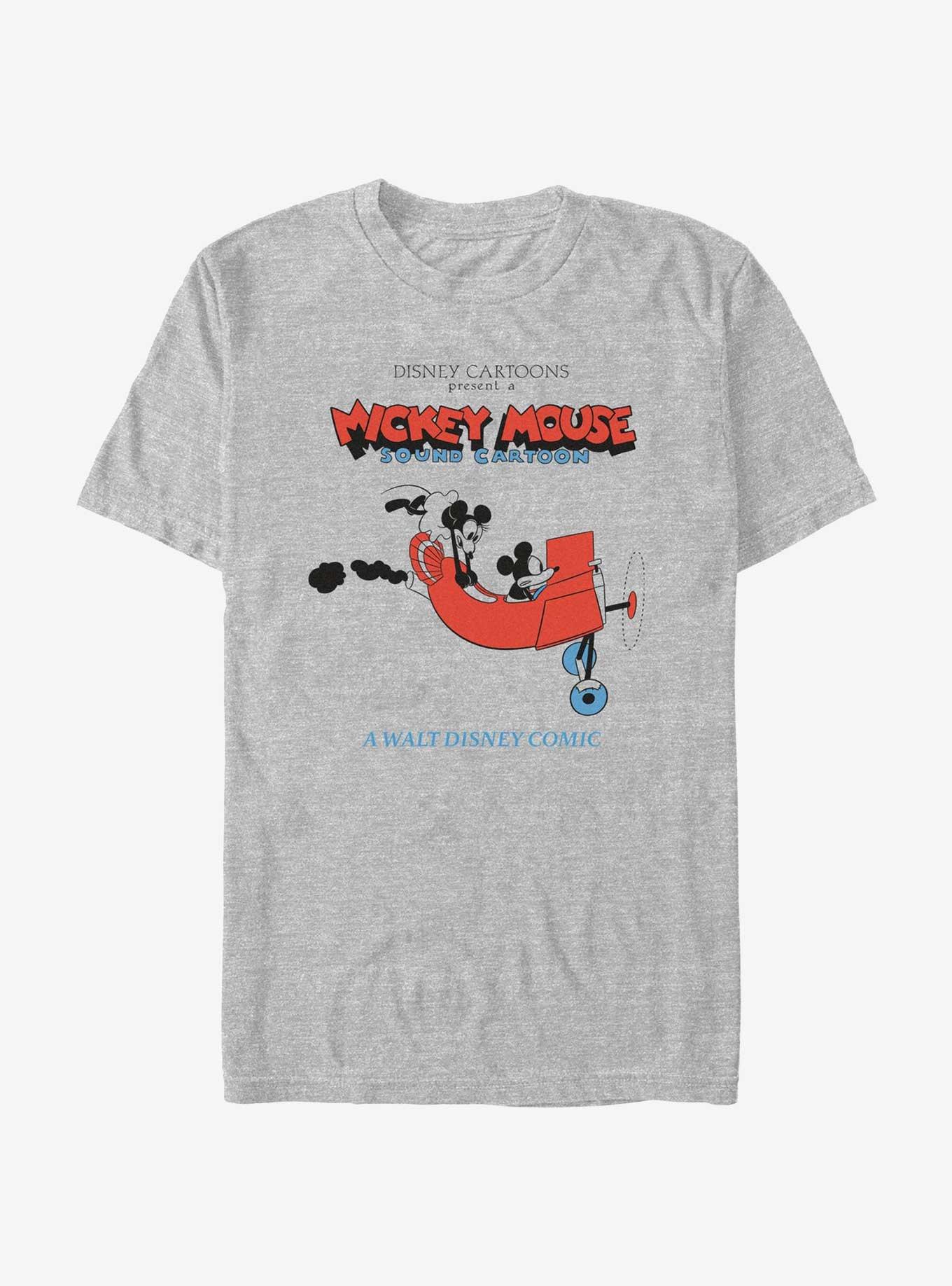 Disney Mickey Mouse And Minnie On Plane T-Shirt