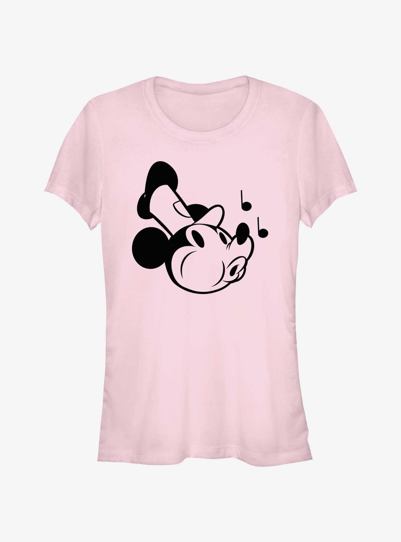 Disney Mickey Mouse Steamboat Whistling Girls T-Shirt, LIGHT PINK, hi-res