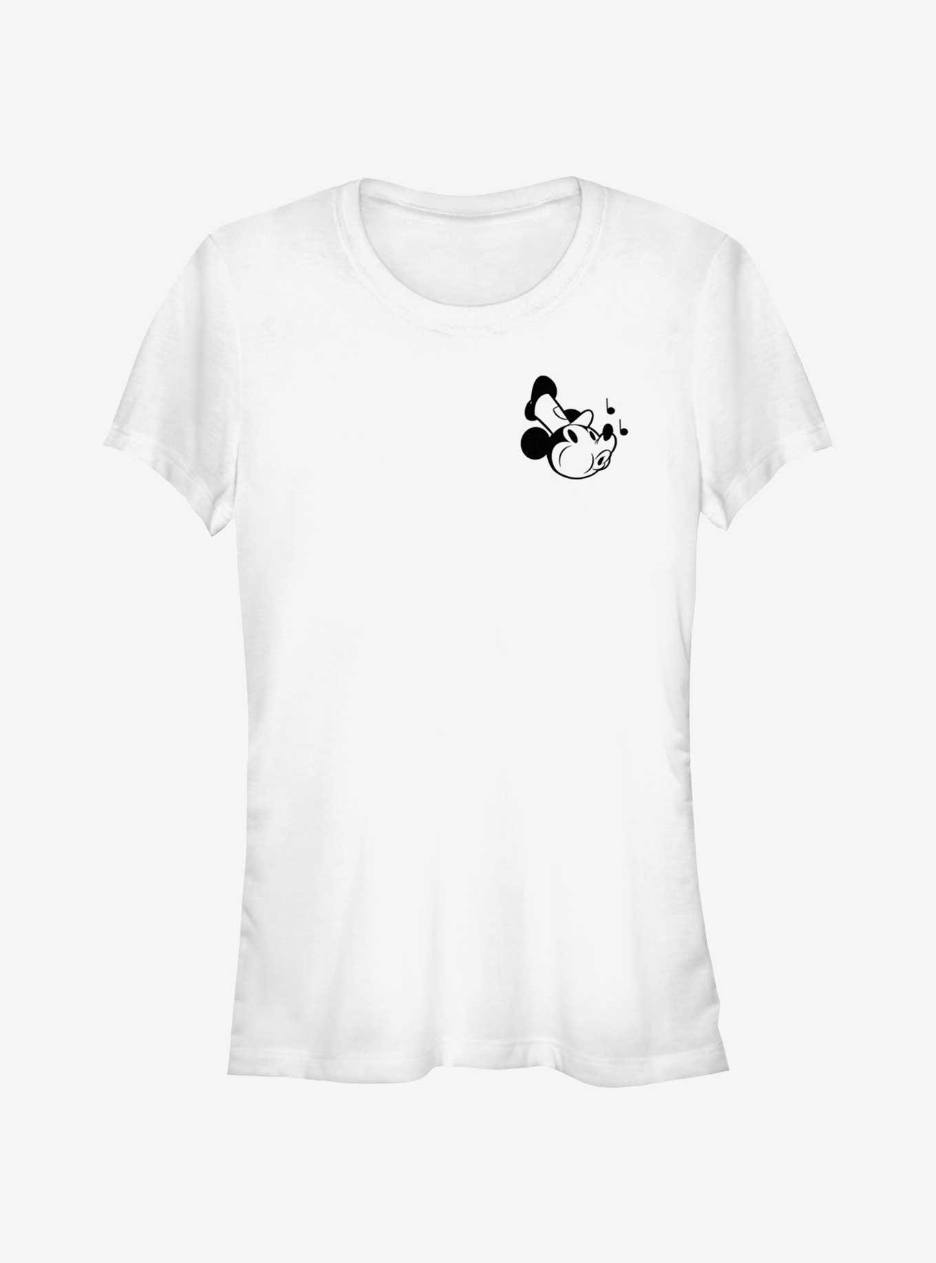 Disney Mickey Mouse Steamboat Whistling Pocket Girls T-Shirt