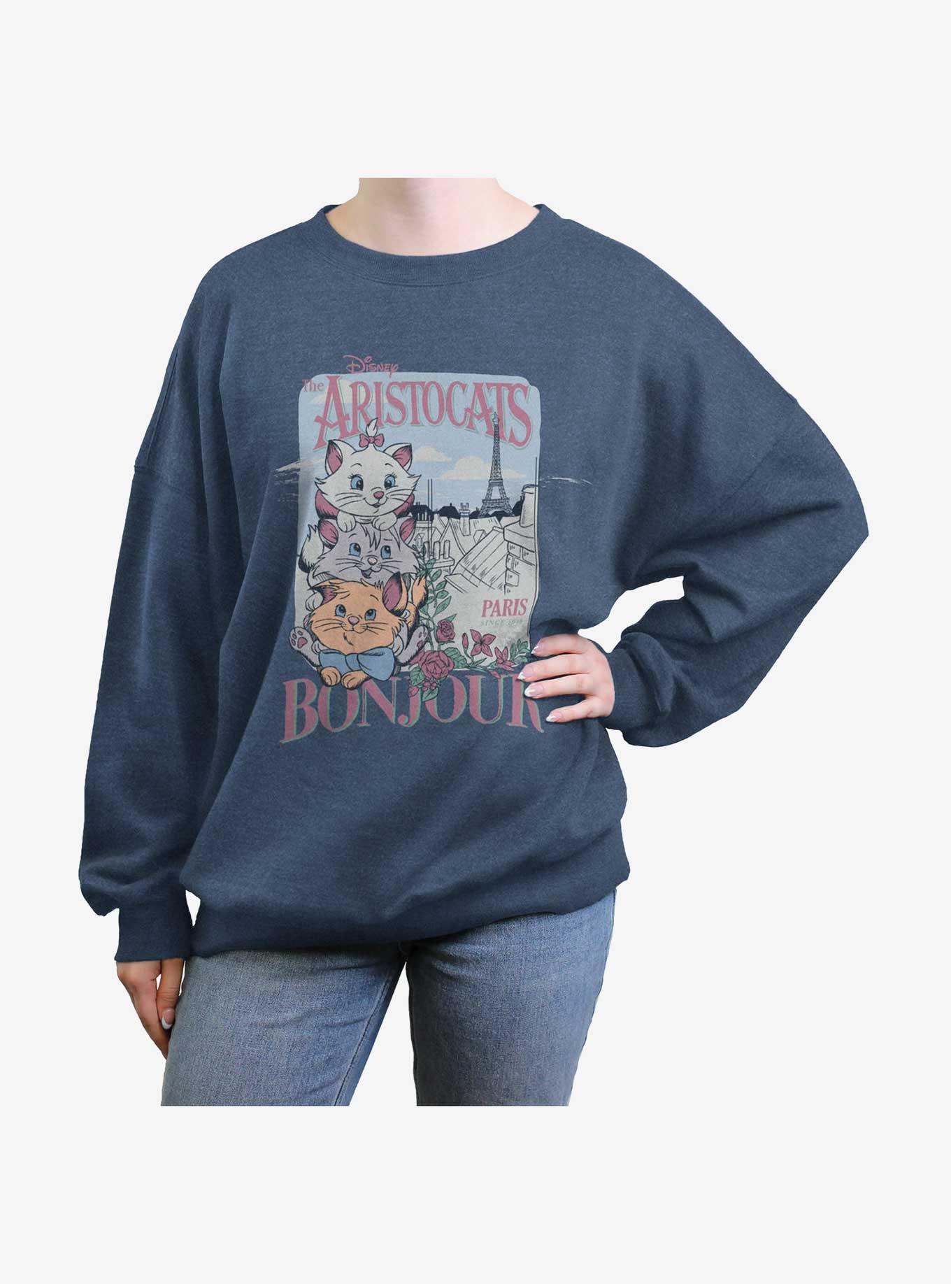 Disney The AristoCats Paris Girls Oversized Sweatshirt, , hi-res