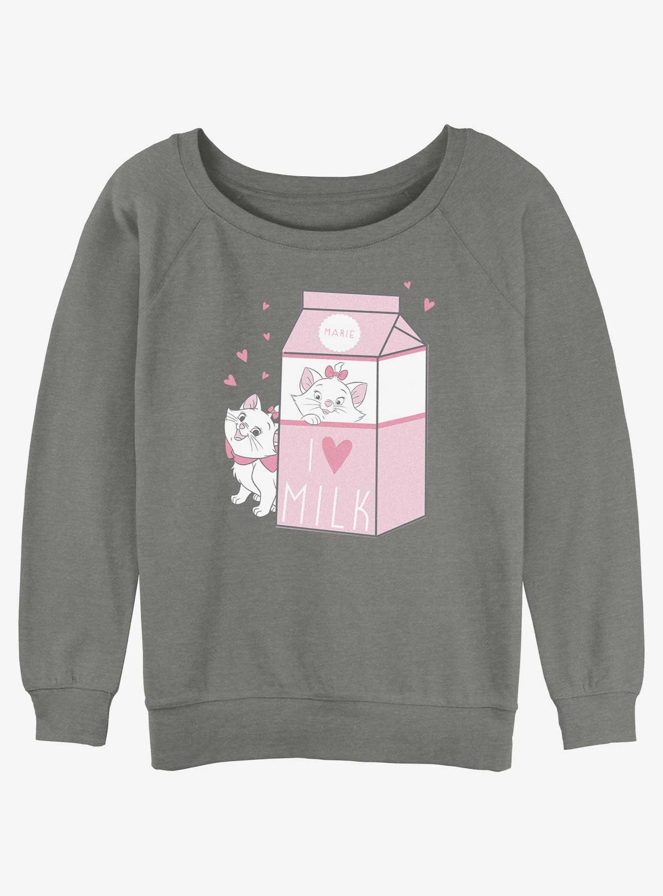 Disney The AristoCats Aristocats Marie Milk Girls Slouchy Sweatshirt, , hi-res