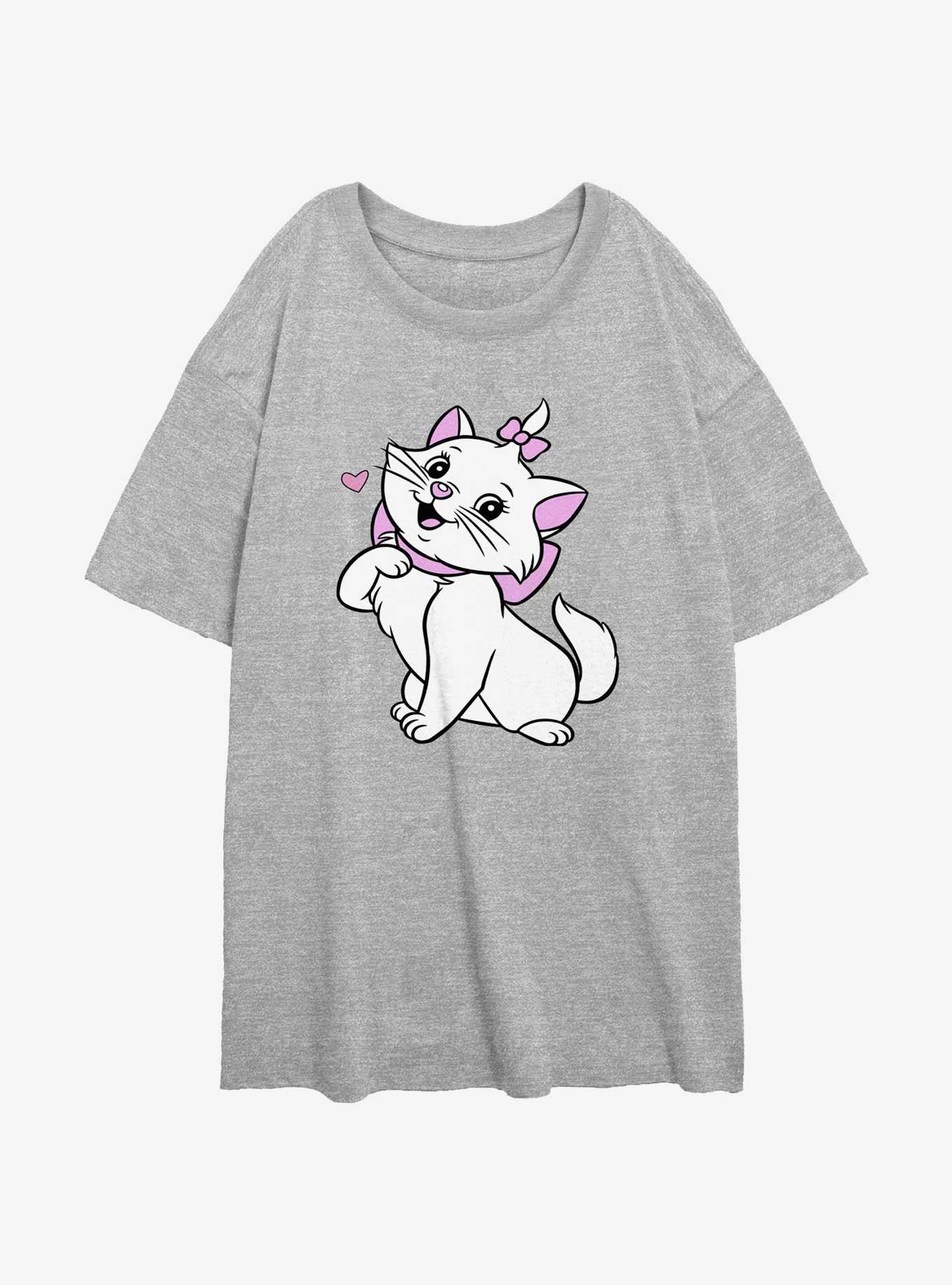 Disney The AristoCats Marie Cute Pose Girls Oversized T-Shirt, ATH HTR, hi-res