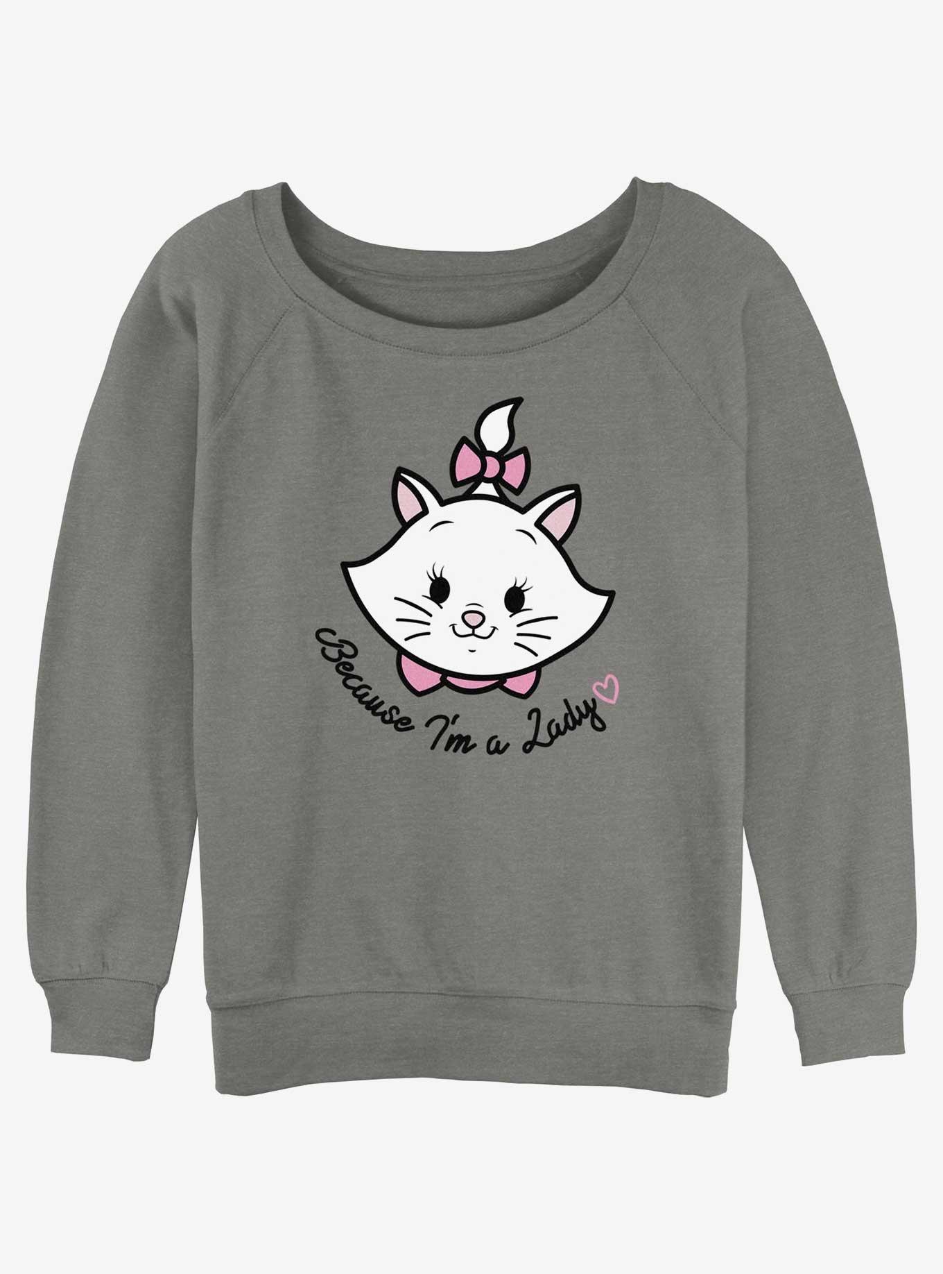 Disney The AristoCats Lady Pocket Girls Slouchy Sweatshirt