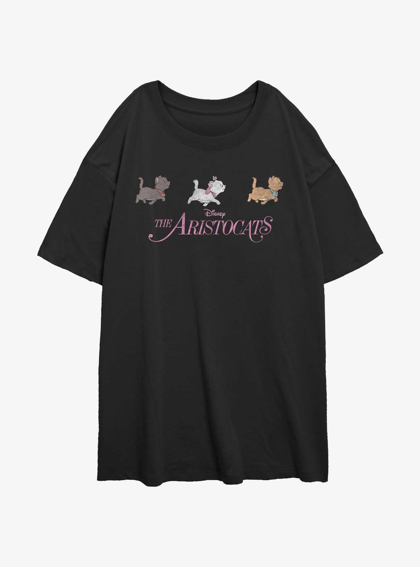 Disney The Aristocats Cat Group Girls Oversized T-Shirt