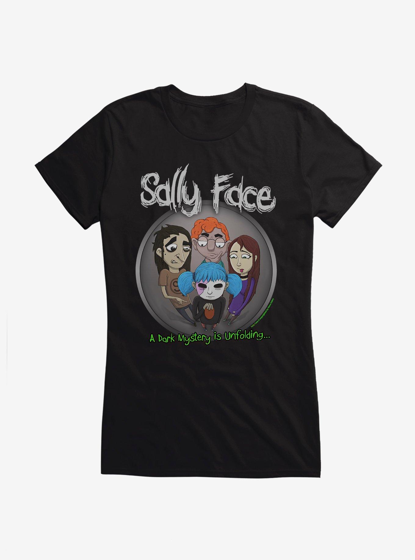 Sally Face Dark Mystery Unfolding Logo Girls T-Shirt