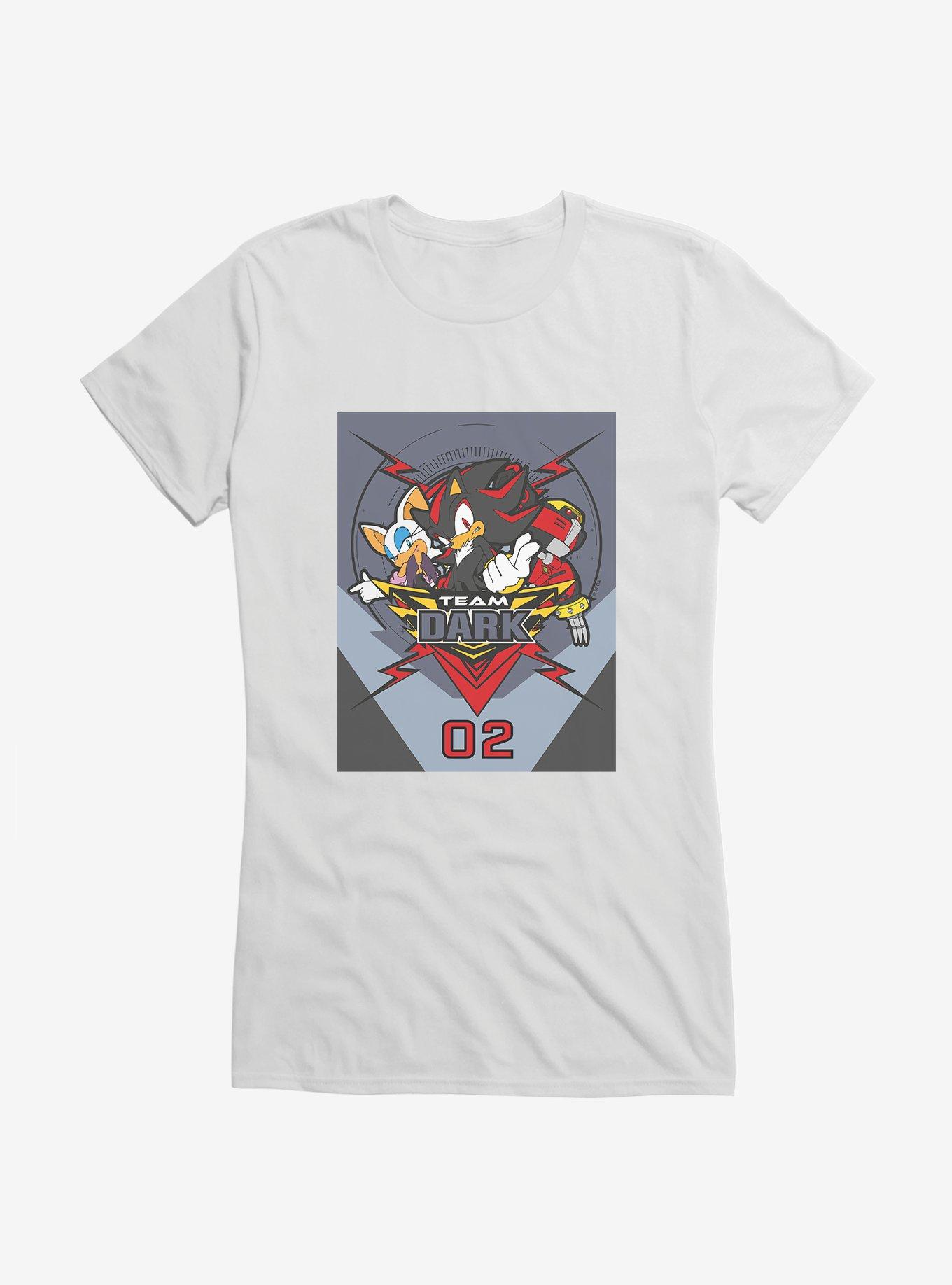 Sonic The Hedgehog Team Sonic Racing 2019 Team Dark Girls T-Shirt, WHITE, hi-res