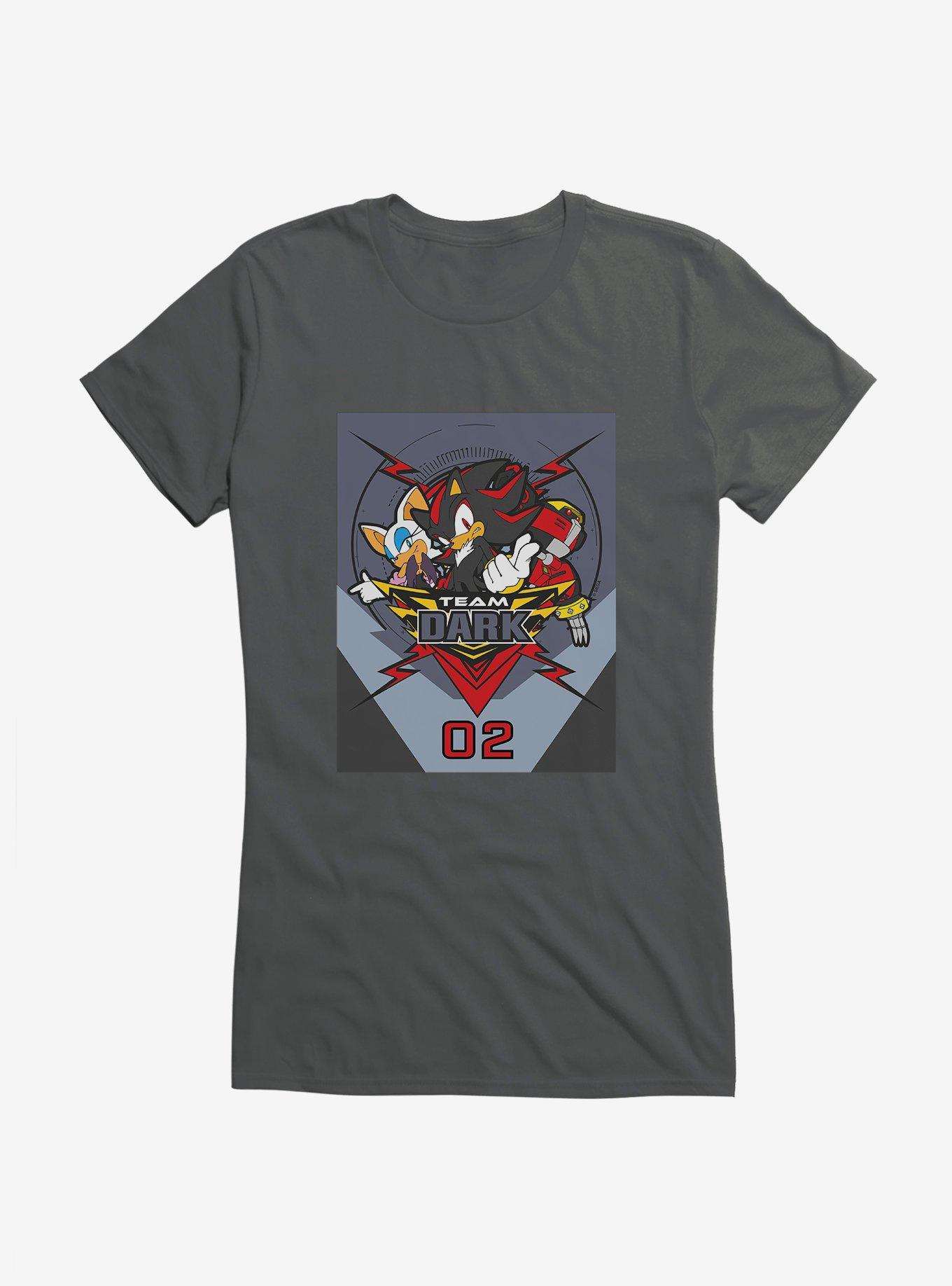 Sonic The Hedgehog Team Sonic Racing 2019 Team Dark Girls T-Shirt, CHARCOAL, hi-res