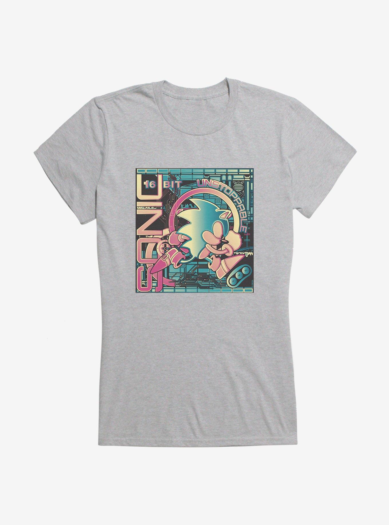 Sonic The Hedgehog Unstoppable Sonic 16-Bit Girls T-Shirt