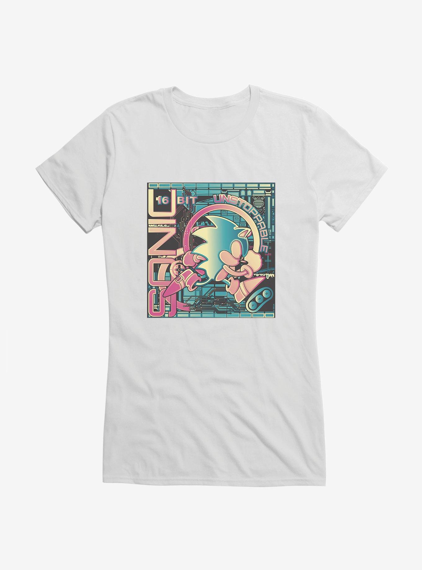 Sonic The Hedgehog Unstoppable Sonic 16-Bit Girls T-Shirt
