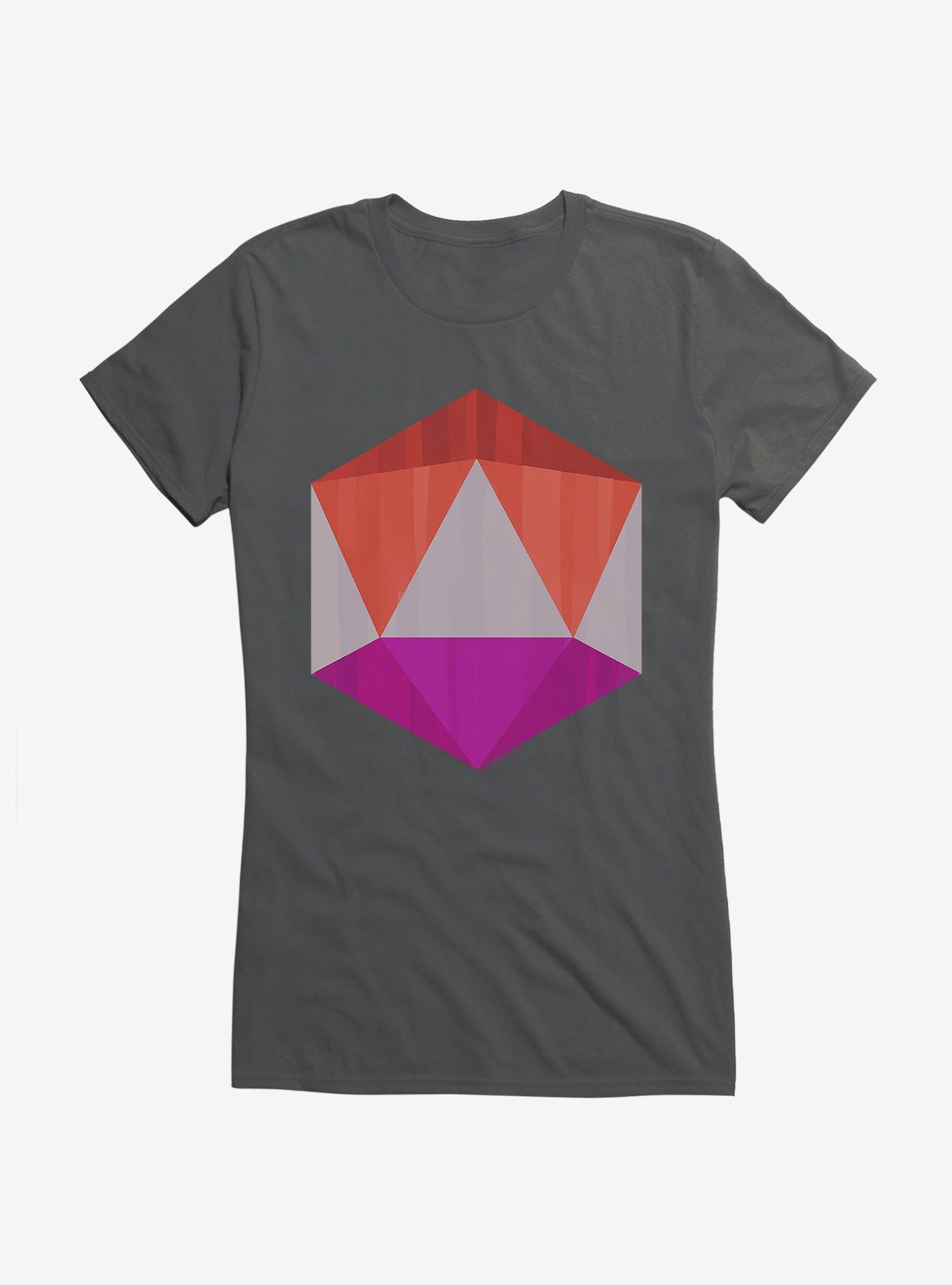 Square Enix Geometric Girls T-Shirt, CHARCOAL, hi-res