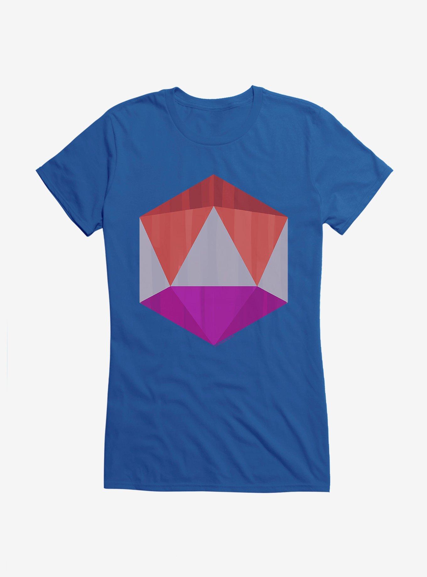 Square Enix Geometric Girls T-Shirt, ROYAL, hi-res