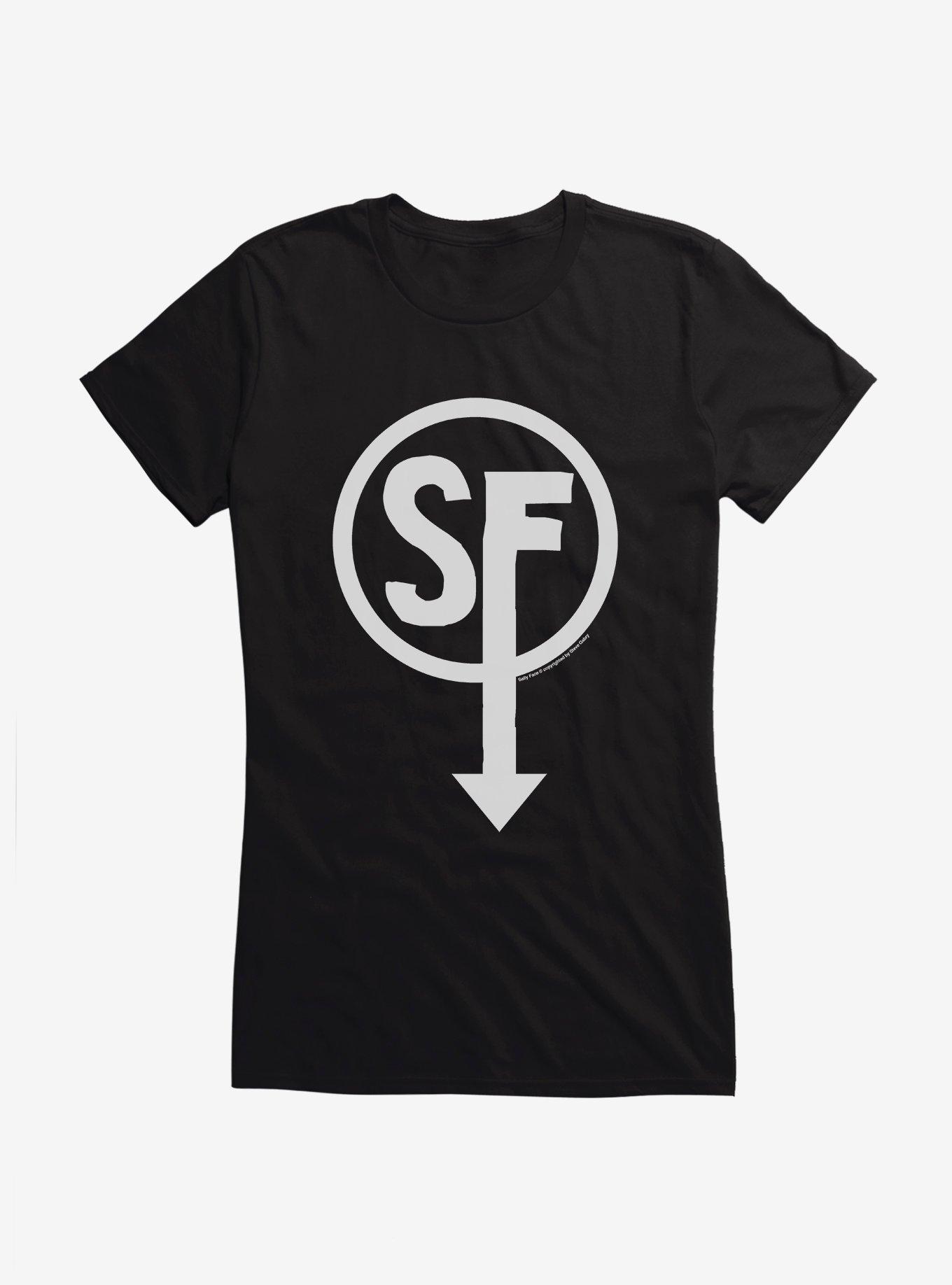 Sally Face Sanity's Fall Larry Girls T-Shirt, BLACK, hi-res